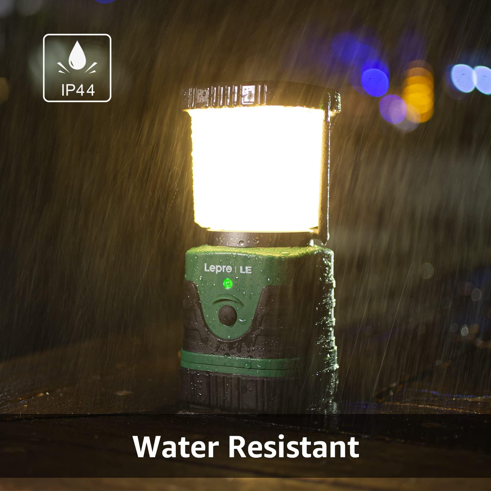Lighting EVER 1000LM LED Camping Lantern Rechargeable, 4400mAh Power Bank, Camping Essential with 4 Light Modes, IP44 Waterproof Lantern Flashlight for Hurricane Emergency, Hiking, USB Cable Included - Image 4