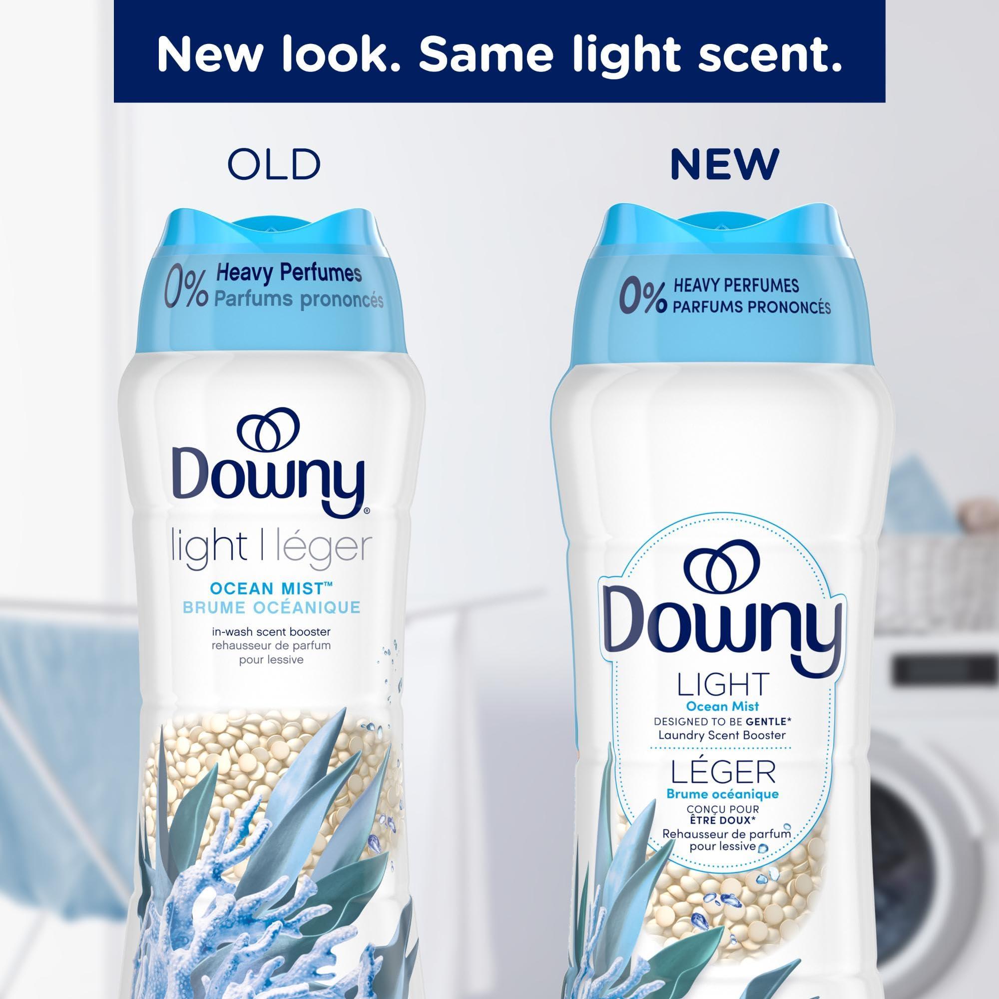 Downy Light Laundry Scent Booster Beads for Washer, Ocean Mist, 24 oz, with No Heavy Perfumes - Image 2