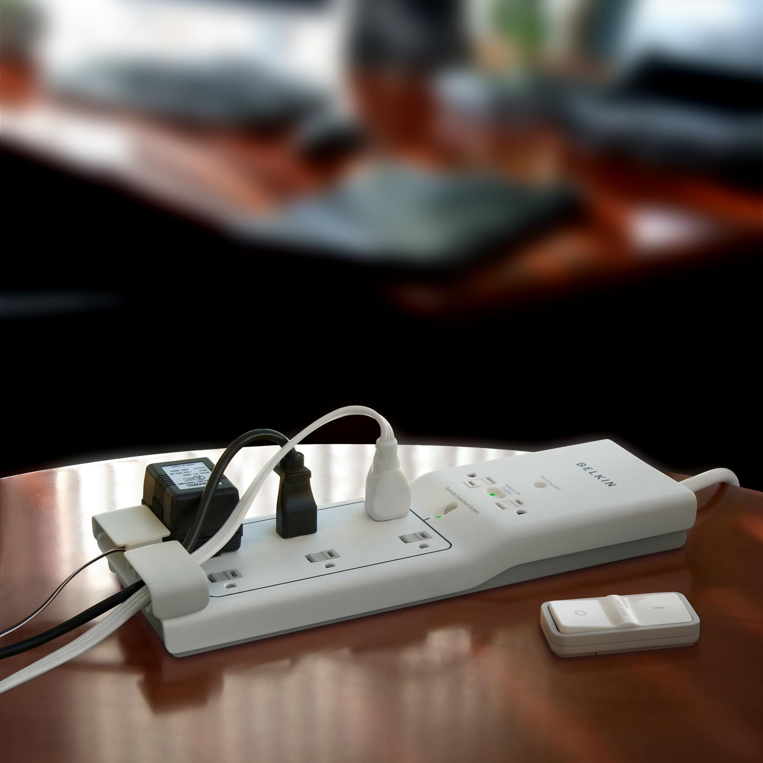 Belkin 8-Outlet Conserve Switch Surge Protector, 4ft Cord and Remote, White - Image 7