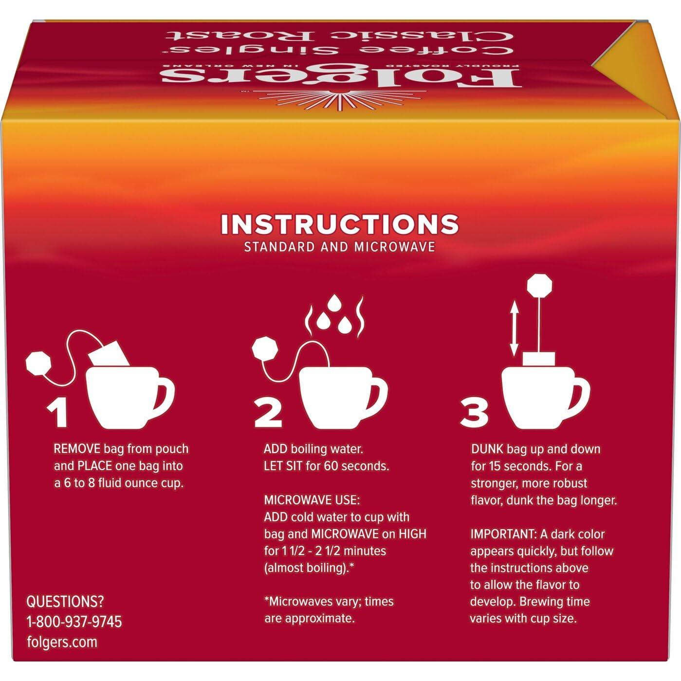 Folgers Coffee Singles (19 per box) - Image 4