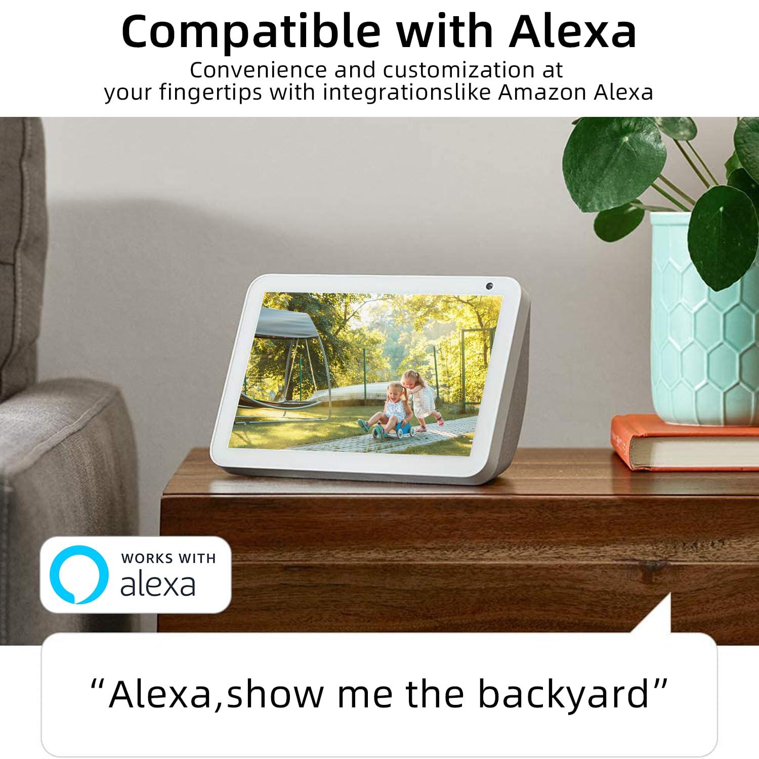 4PC 2.4G/5GHz WiFi Security Cameras Wireless Outdoor,2K Battery Home Security Camera with AI Detection,Siren, Surveillance Indoor Home Camera, Color Night Vision,2-Way Talk,IP65, Cloud/SD, Works Alexa - Image 8