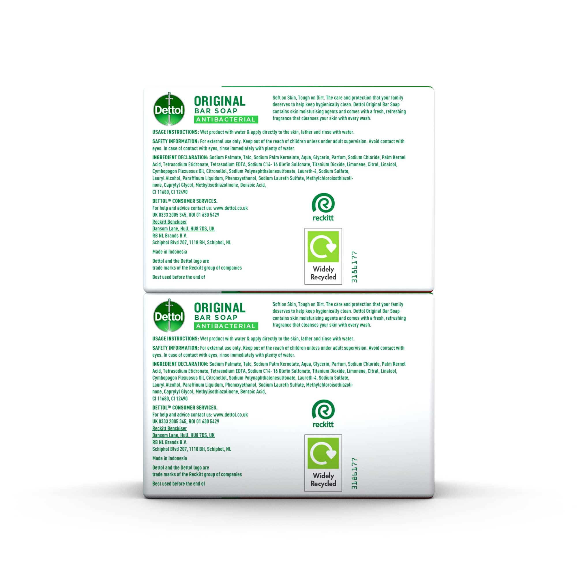 Dettol Anti Bacterial Original Soap 100g Twin Pack Dermatologically Tested - Image 6