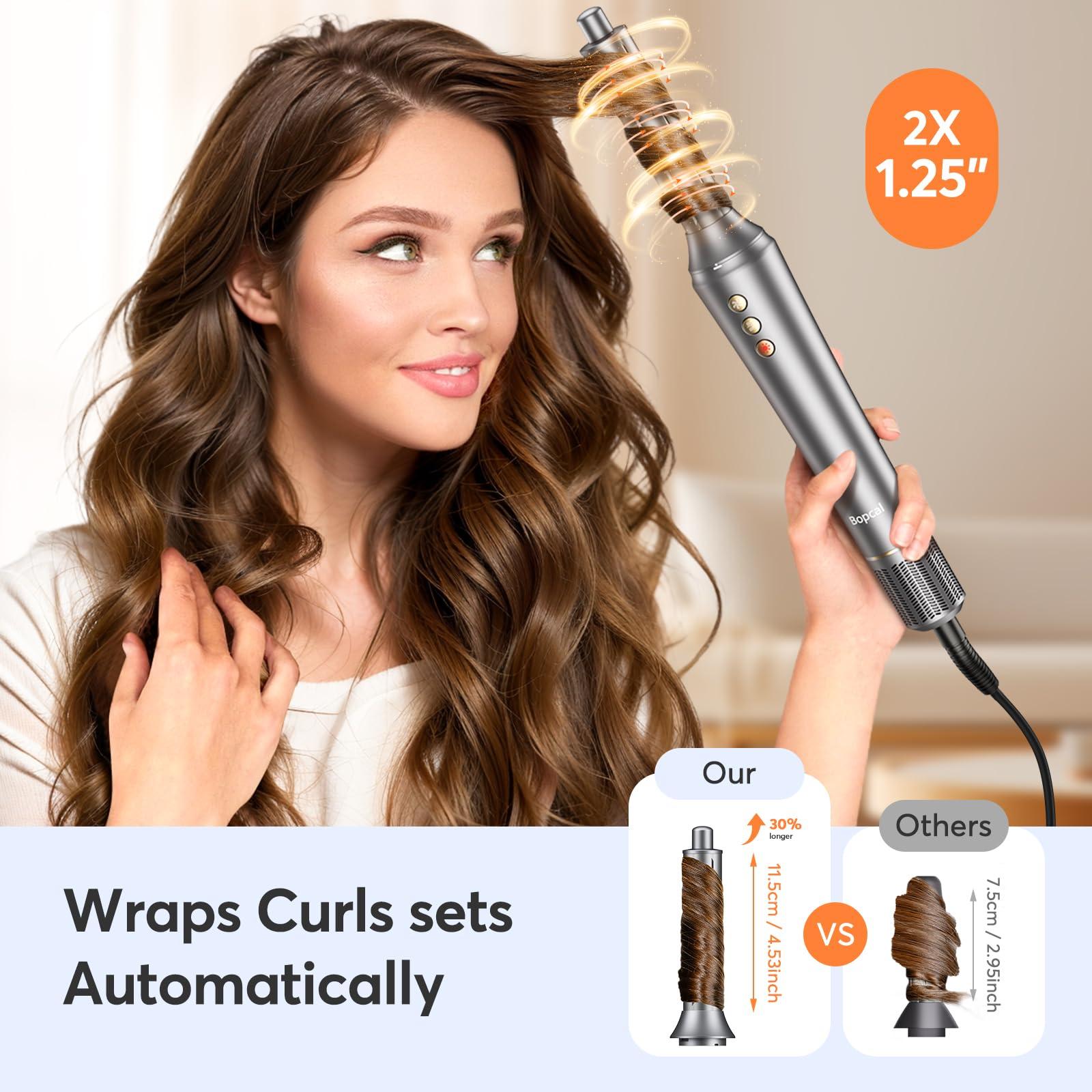5 in 1 Hair Styler, High-Speed Professional Frizz-Free Hair Dryer Brush, No Heat Damage Air Styler Wrap Blow Dryer - Curl, Volumize, Straighten, 300 Million Ions, Multi Styler, Gift for Women - Image 3