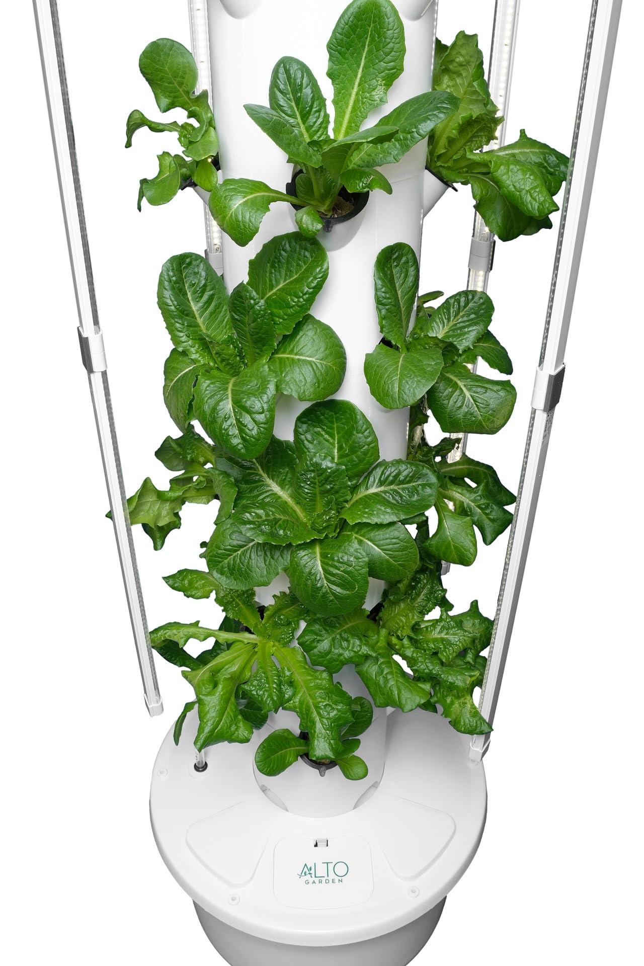 ALTO GARDEN GX Hydroponic Tower | Vertical Planter Tower | Hydroponics Growing System Kit | Food Grade with 24 Net Pots (with LED Grow Lights) - Image 4