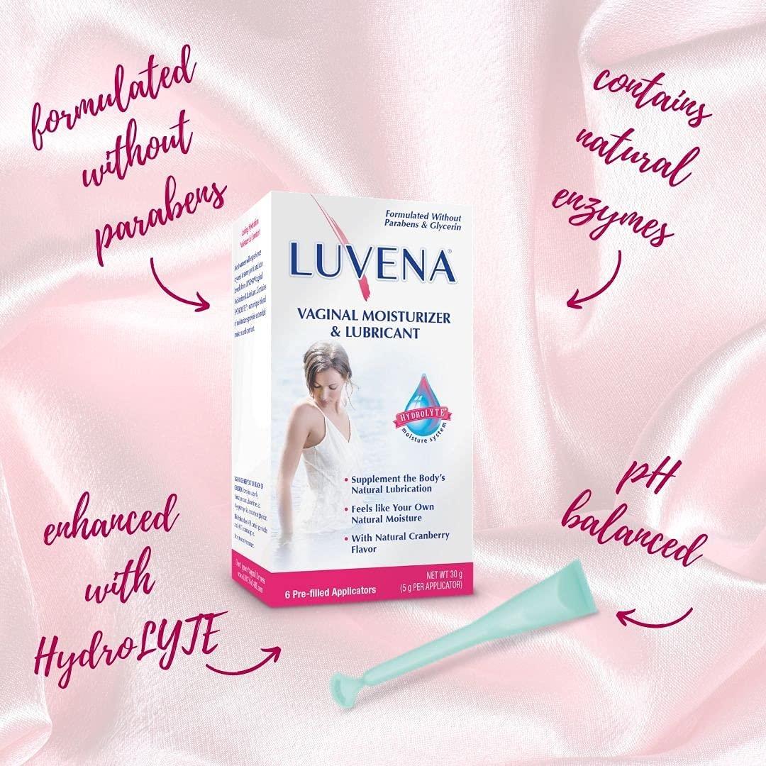 Luvena Moisturizer - Vaginal Moisturizer & Menopause Support for Women - Feminine Intimate Dryness, Redness, Irritation, Burning Symptom Relief - Water Based, Paraben & Glycerin Free - (2 Pack) - Image 2