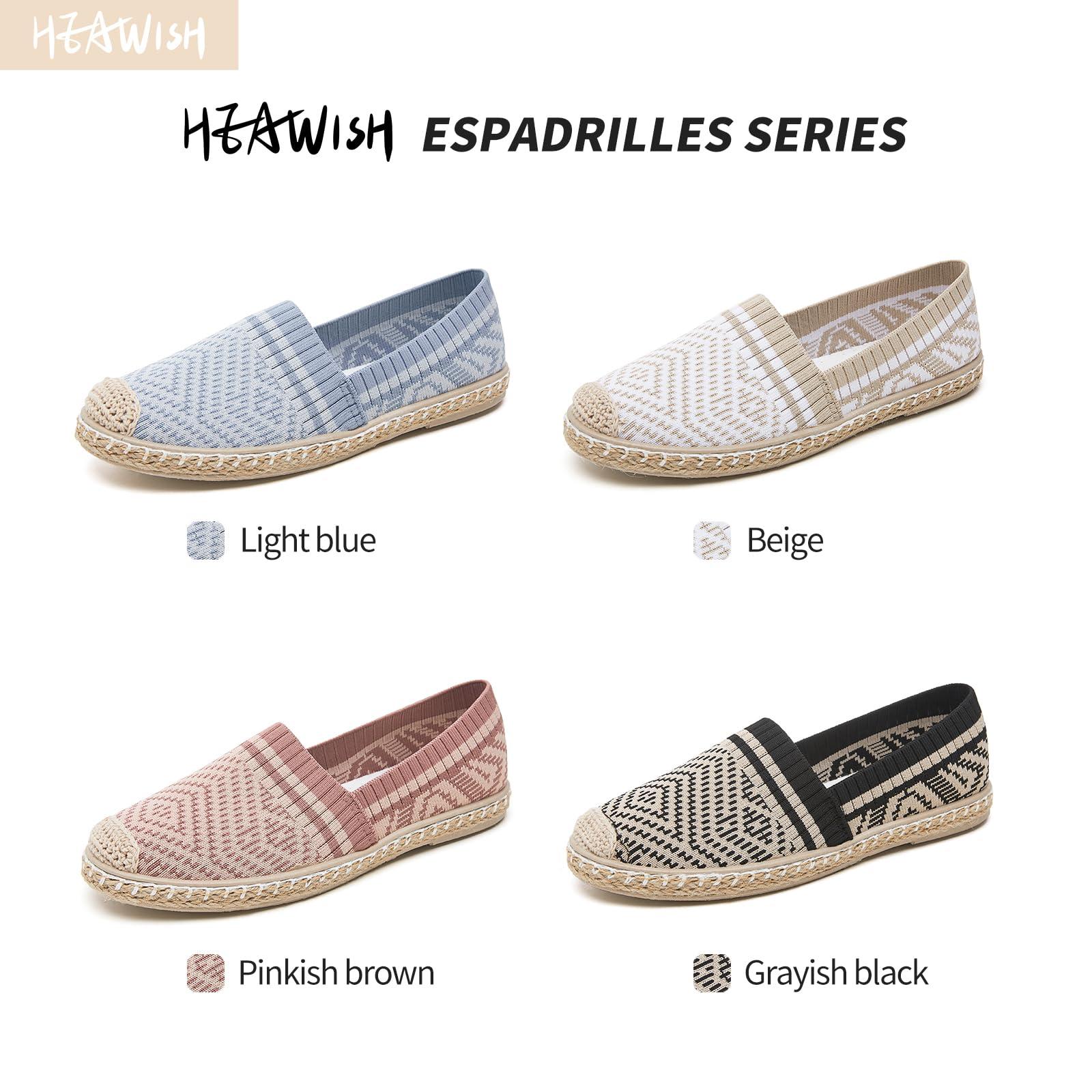 HEAWISH Ballet Flats for Women Loafer Slip on Shoes,Breathable Womens Shoes Dressy Casual Espadrilles for Women Rope Loafer Flats - Image 5