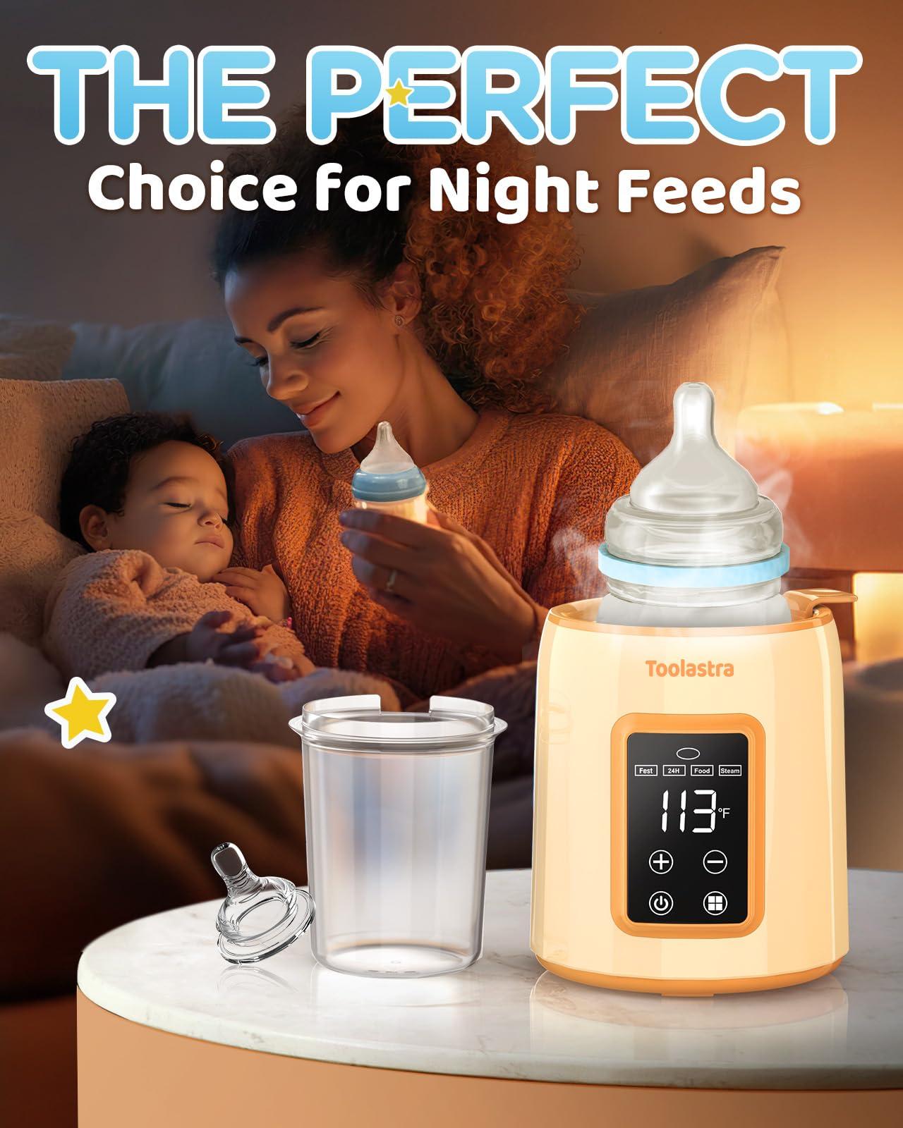 Bottle Warmer, Faster Heating Baby Milk Warmers for All Bottles with Accurate Temp Control Water Bath Tech and Auto Shut-Off, BPA-Free Multifunctional Bottle Warmer for Breastmilk and Formula - Image 7