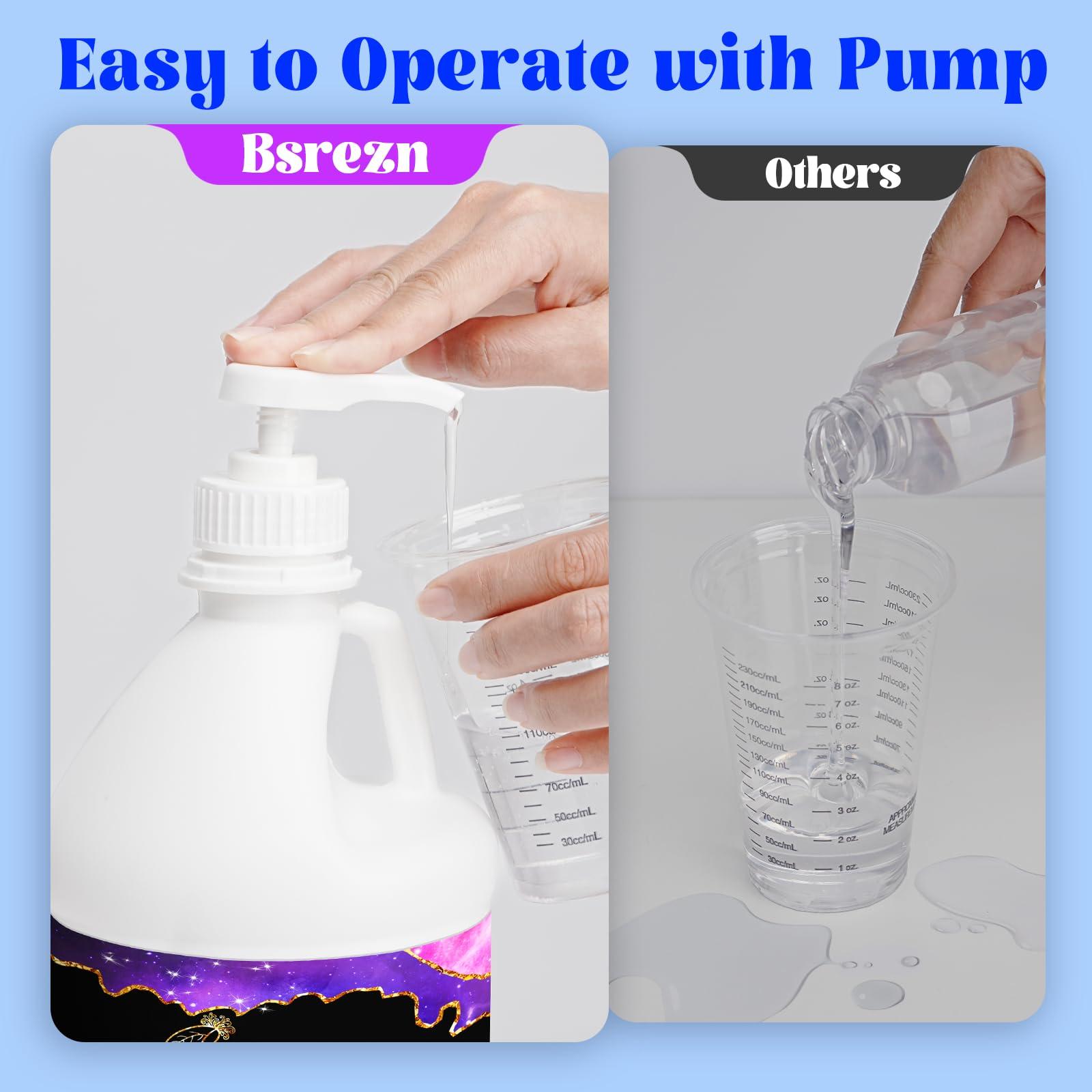 Bsrezn 2 Gallon Epoxy Resin Kit with Pumps – Crystal Clear, Bubble-Free, No Yellowing, Self-Leveling, Mix 1:1 Epoxy Resin for Art, Crafts, Wood, and Resin Molds (1 Gallon x 2) - Image 6