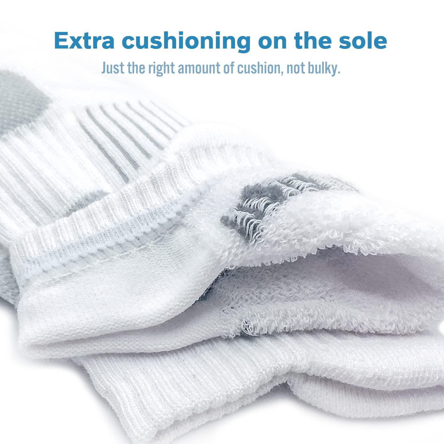 BERING Women's Athletic Running Cushioned Ankle Socks (6 Pairs) - Image 4