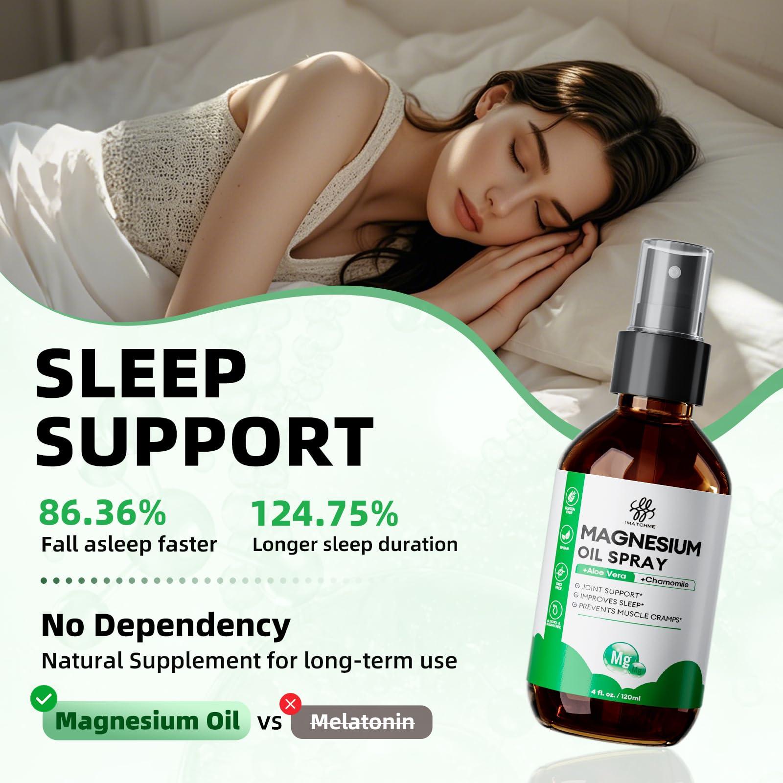 Magnesium Oil Spray - Magnesium Spray for Feet & Body, Leg Cramps, Joint Health & Sleep Support, Nourish Skin - Pure, Topical and Natural Oil from Ancient Minerals, 4oz - Image 4