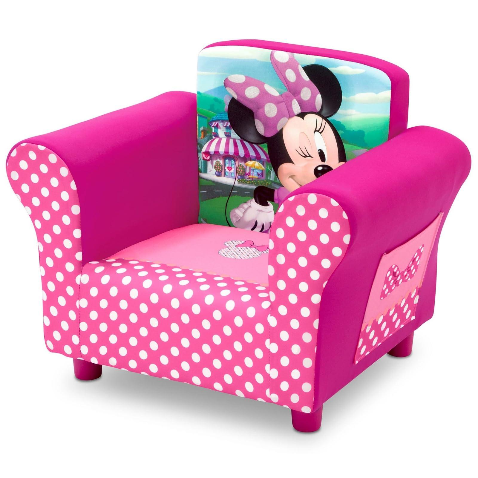 Delta Children Upholstered Chair, Disney Minnie Mouse - Image 4