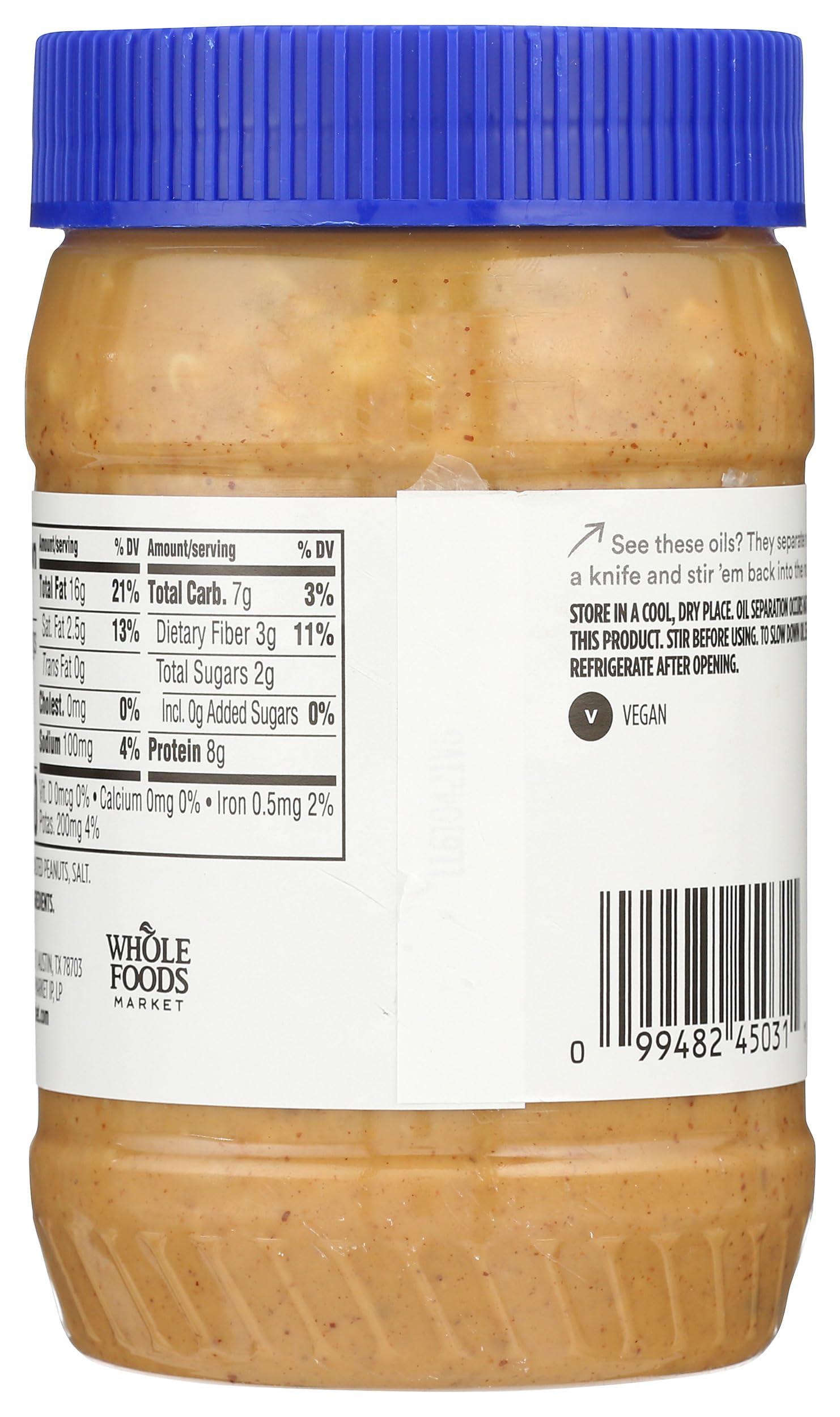 365 by Whole Foods Market, Peanut Butter Crunchy, 16 Oz - Image 4