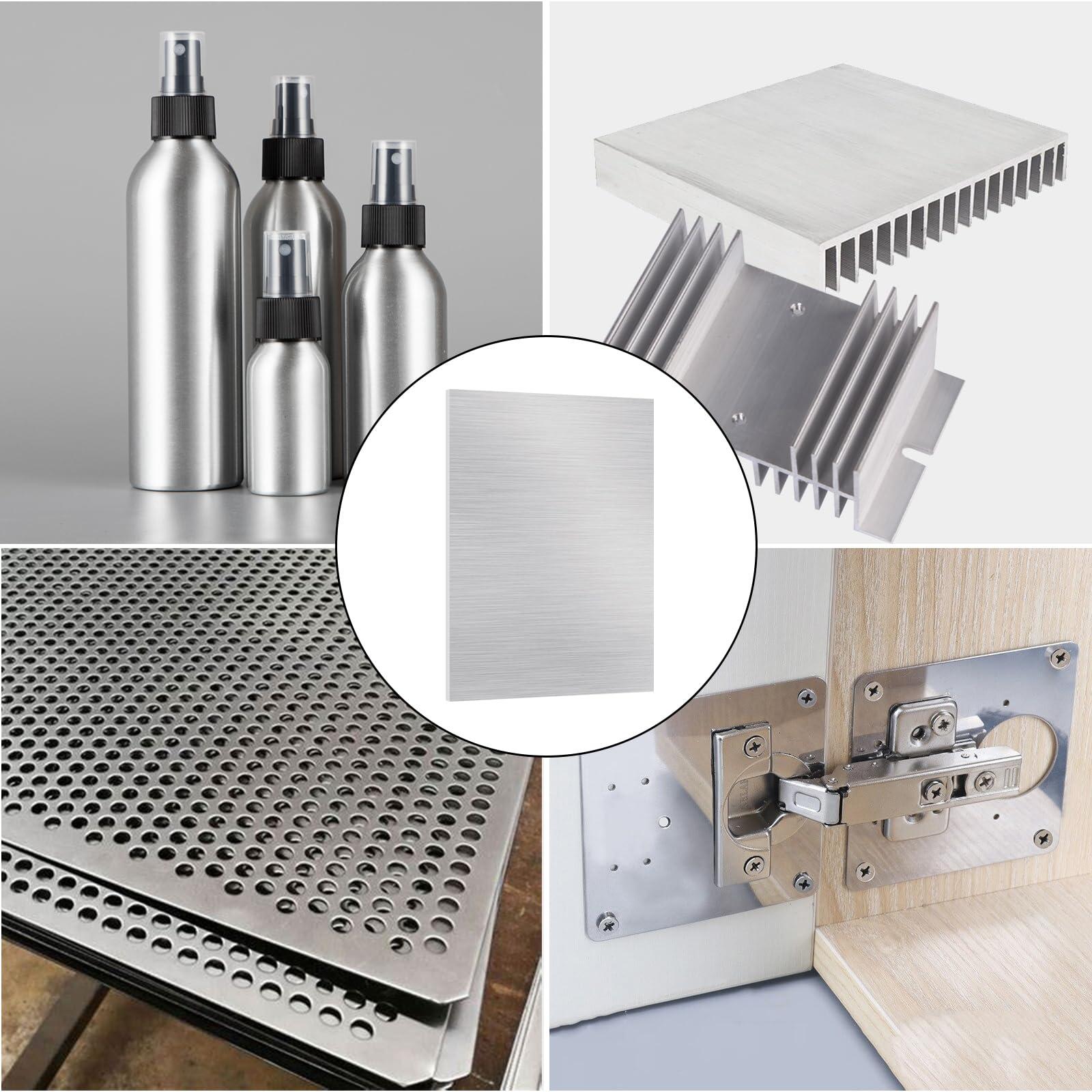 ZUQIAN 2 Pack 6061 T6 Aluminium Metal Sheet 11 x 15 x 1/8 Inch Thickness Flat Plain Plate Panel Aluminium Metal Plate Sheets with Protective Film, Aluminum Sheet for Crafting - Finely Polished - Image 7