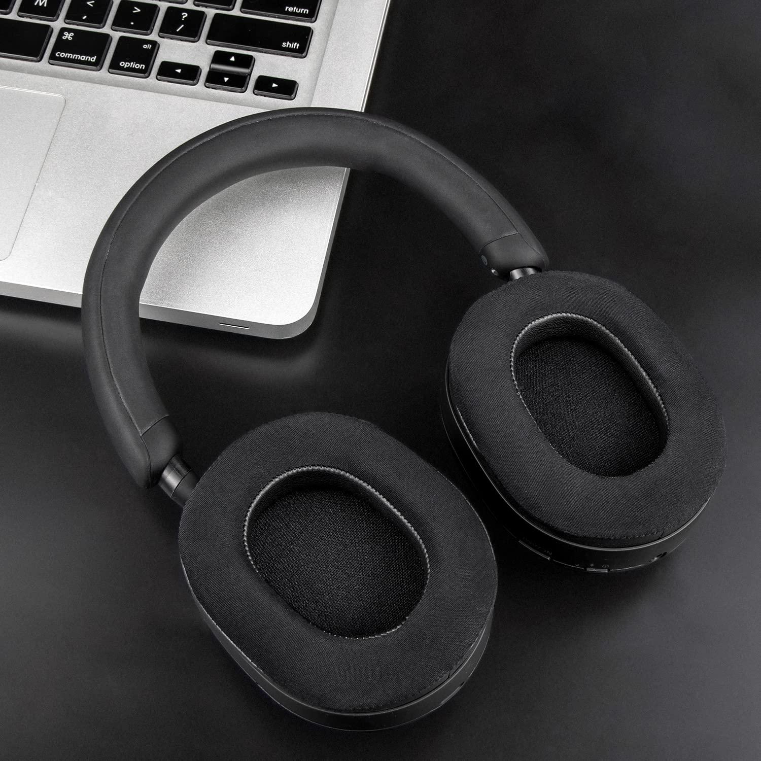 SOULWIT Cooling-Gel Replacement Earpads for Sony WH-1000XM5 (WH1000XM5) Noise Canceling Headphones, Ear Pads Cushions with High-Density Noise Isolation Foam, Added Thickness - Black - Image 3