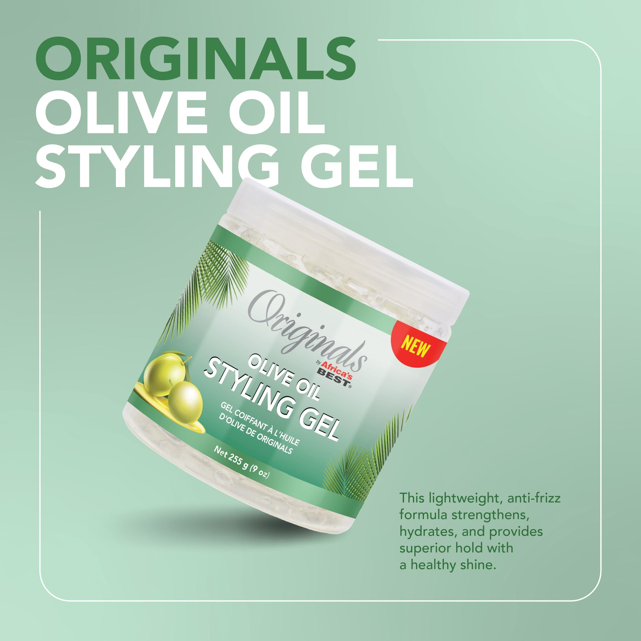 Originals by Africa's Best Olive Oil Styling Gel - for Non-Flaky, Superior Hold and Shine - 9 oz - Image 2