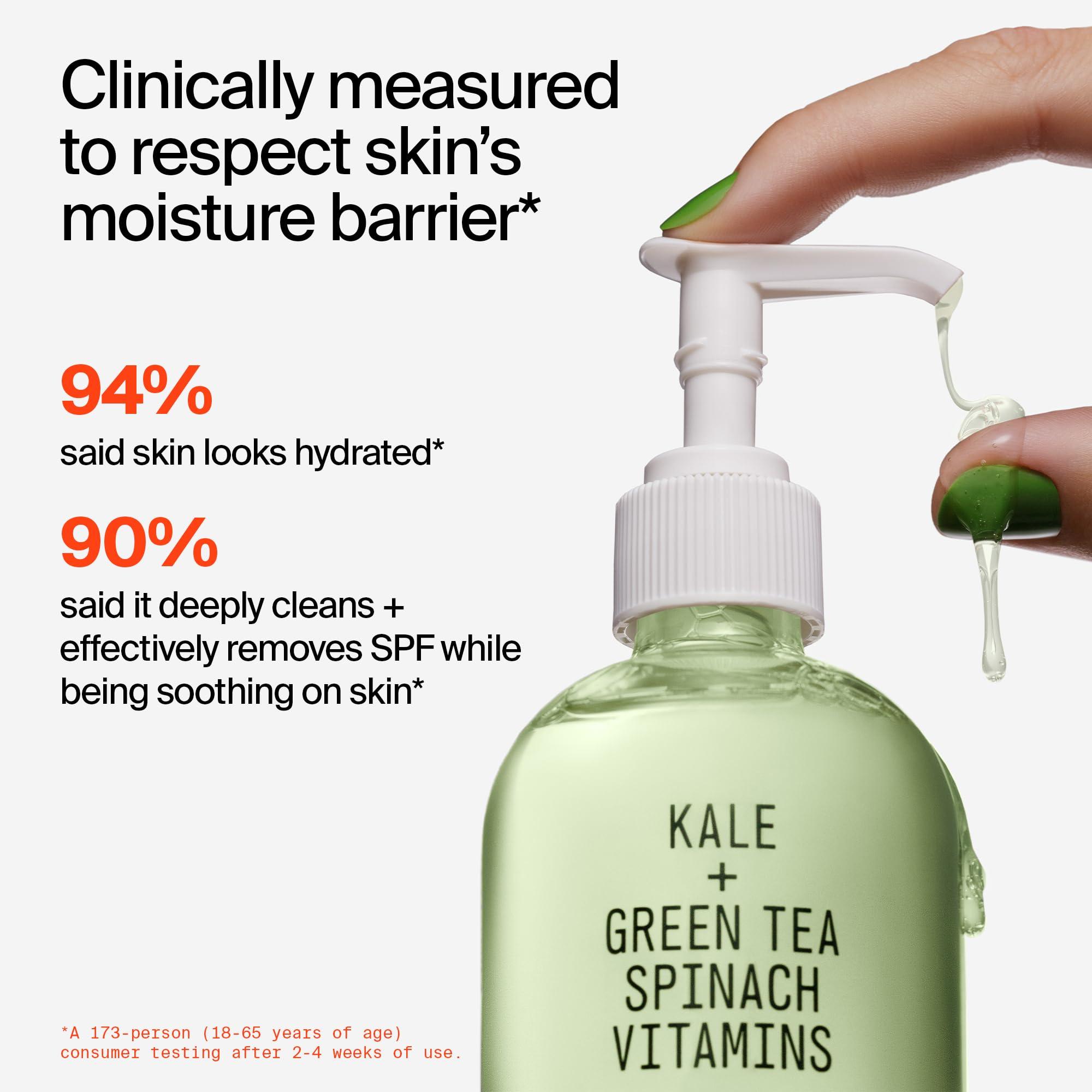 Youth To The People Superfood Facial Cleanser - Kale + Green Tea Daily Face Wash, Gentle Makeup Remover, With Antioxidants for Glowing Skin & Less Visible Pores, Award-winning, Refillable Packaging - Image 6