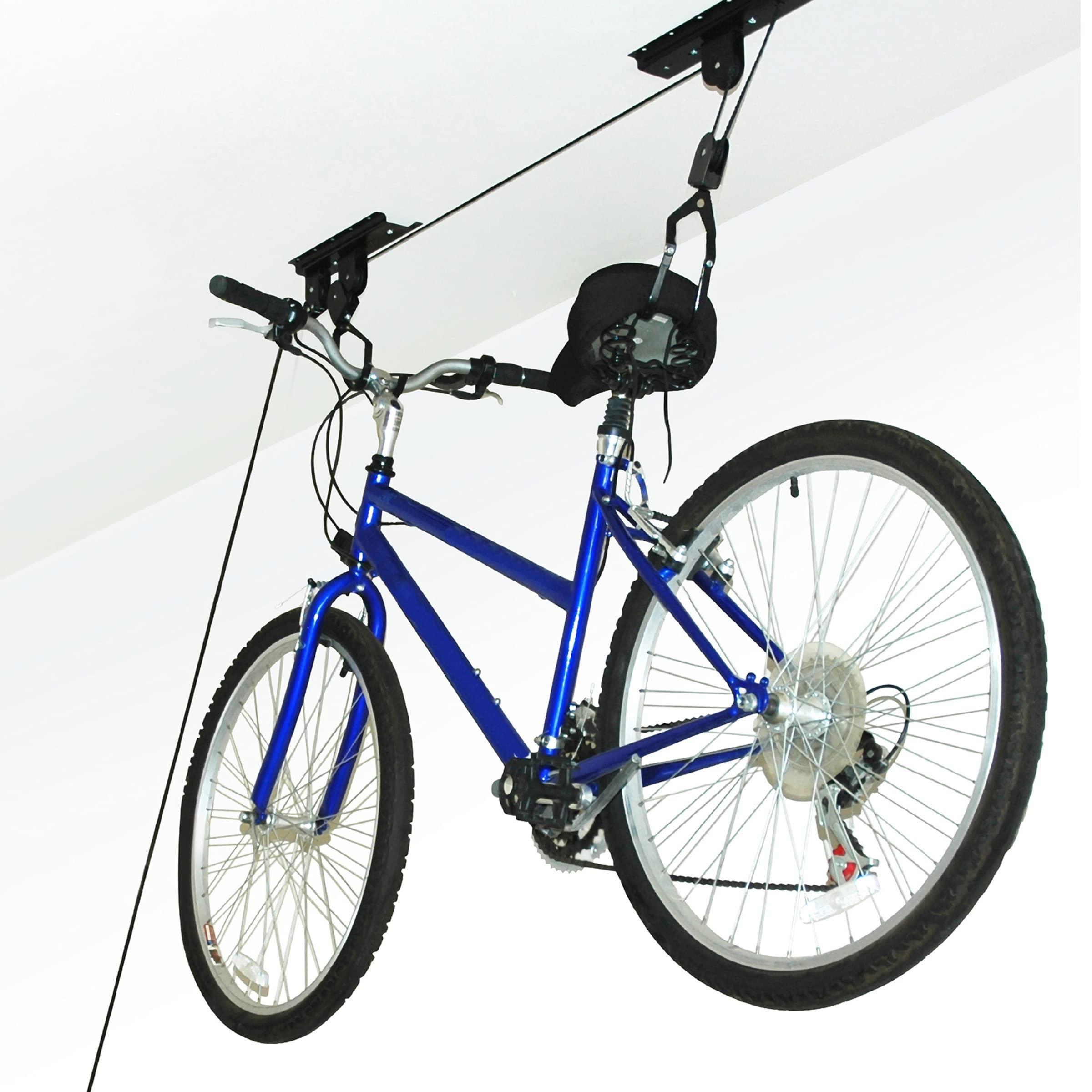 Bike Hoists - Overhead Pulley System with 100 lb Capacity for Bicycles or Ladders - Secure Garage Ceiling Storage by Rad Cycle - Image 6