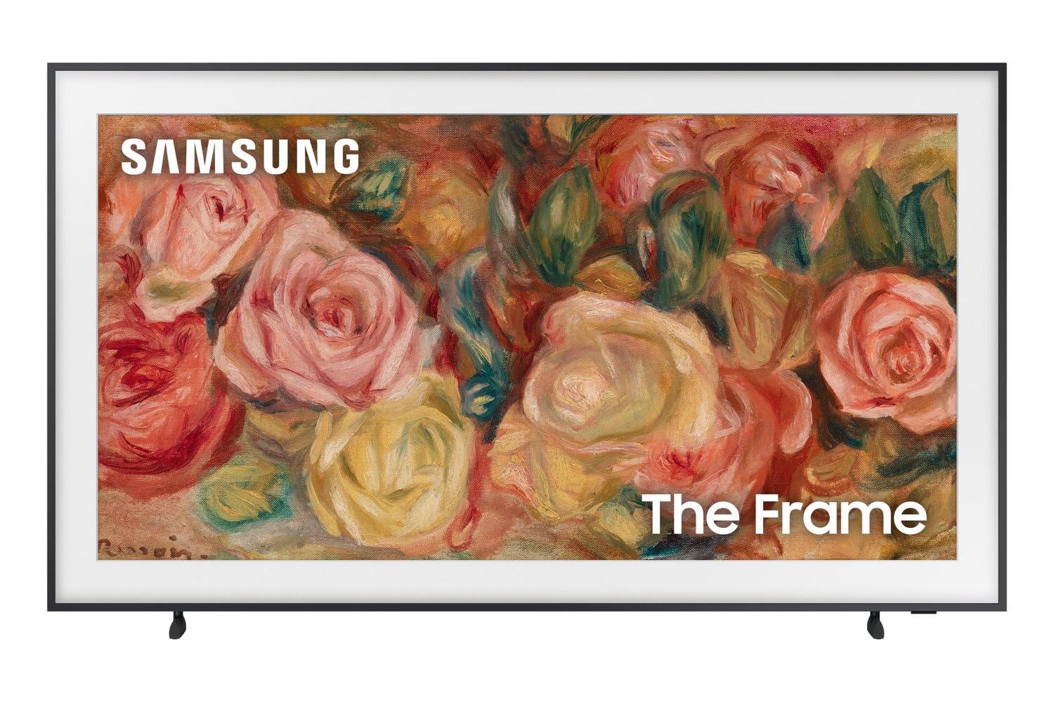 Samsung QN65LS03DAFXZA 65 Inch The Frame 4K Smart Quantum HDR TV with a Samsung VG-SCFA65TKB 65 Inch The Frame Customizable Bezel - Modern Teak (2024) - Image 2