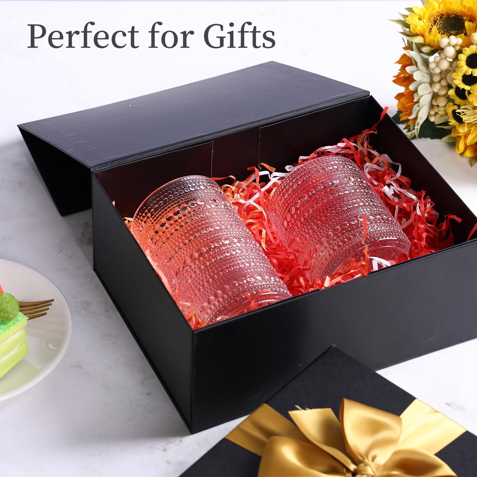 Moretoes Hobnail Drinking Glasses Set of 12, 12 Oz Highball Glasses & 10 Oz Cocktail Glasses, Clear Embossed Boho Glass Cups Kitchen Bar Tumbler Glassware Set for Whiskey, Beer, Juice, Milk - Image 5