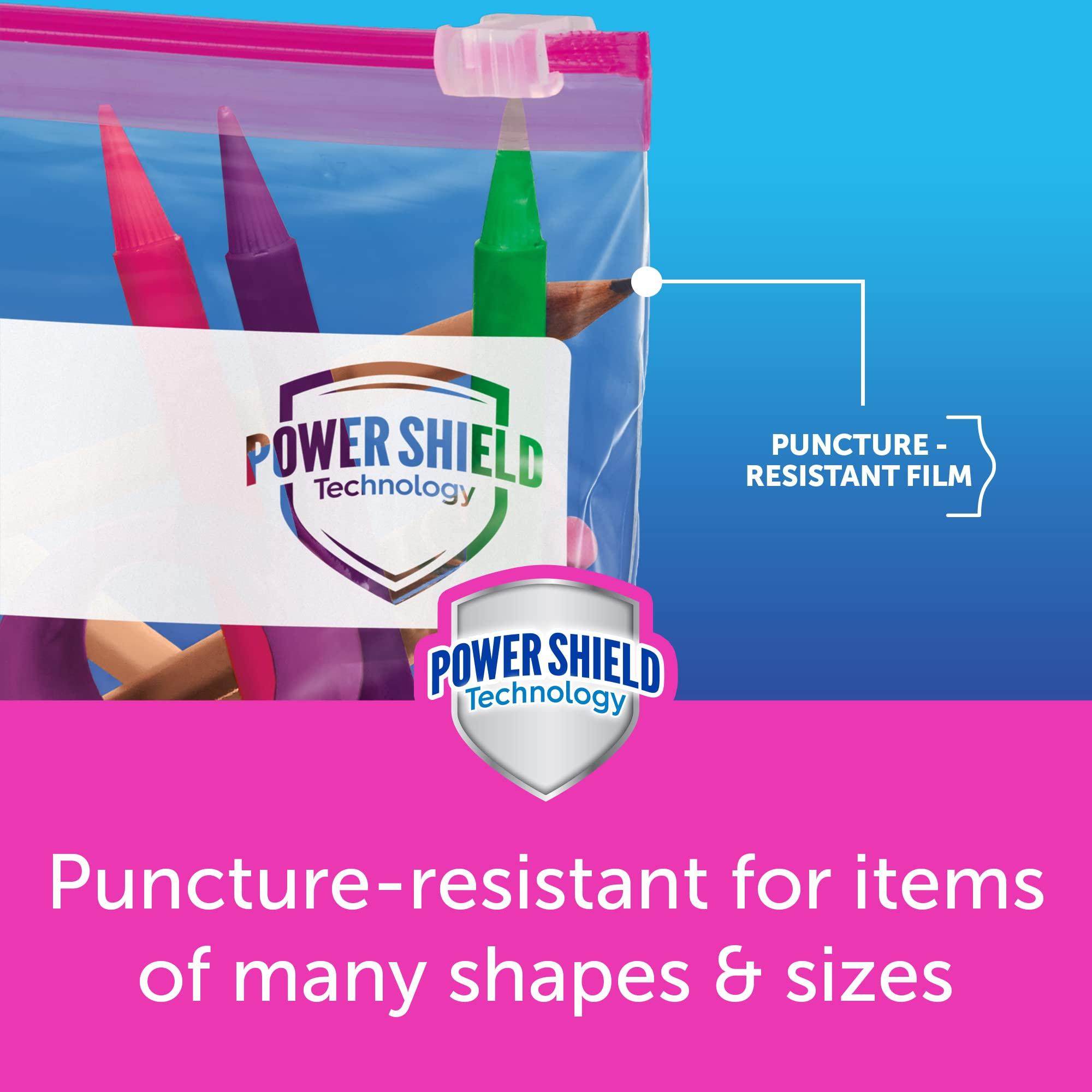 Ziploc Gallon Food Storage Slider Bags, Power Shield Technology for More Durability, 104 Bags Total - Image 2