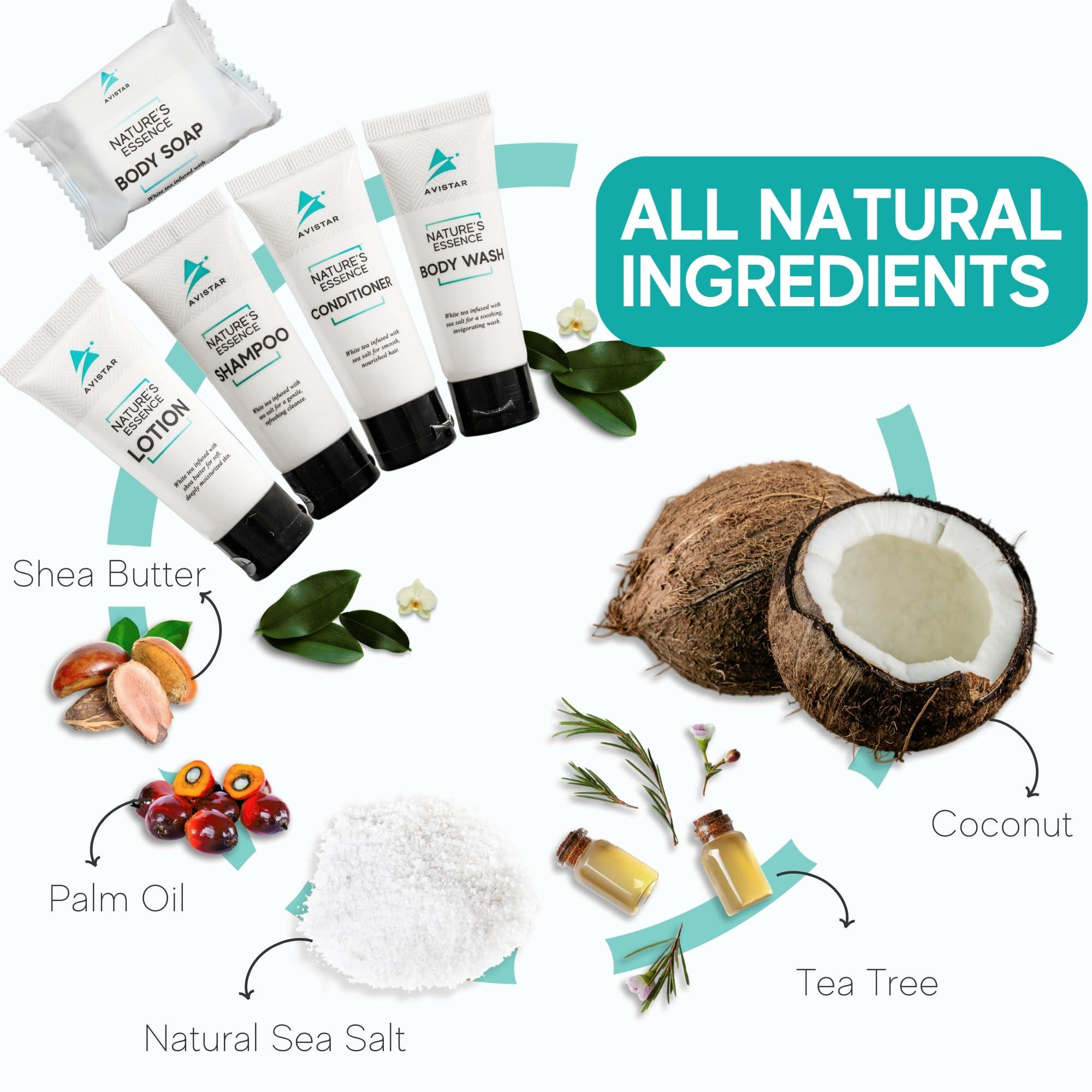 5 Piece Hotel Soap & Bulk Toiletries - Airbnb Essentials for Hosts & Guests - Hotel Shampoo & Conditioner Supplies for Guest, Hotel Toiletries Bulk Set, Mini Bulk Travel Sixe Toiletires, Air BnB - Image 4