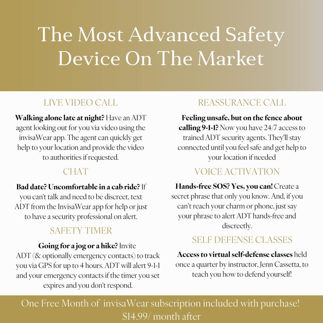 invisawear Smart Jewelry - Personal Safety Device-Bracelet - Image 2