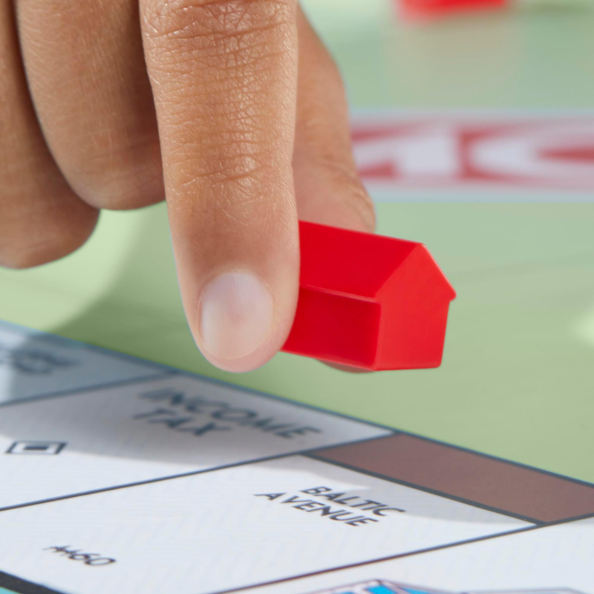 Monopoly Board Game | Classic Game with Storage Tray and Larger Tokens | Ages 8+ | 2 to 6 Players | Family Games for Kids and Adults | Kids Gifts - Image 8