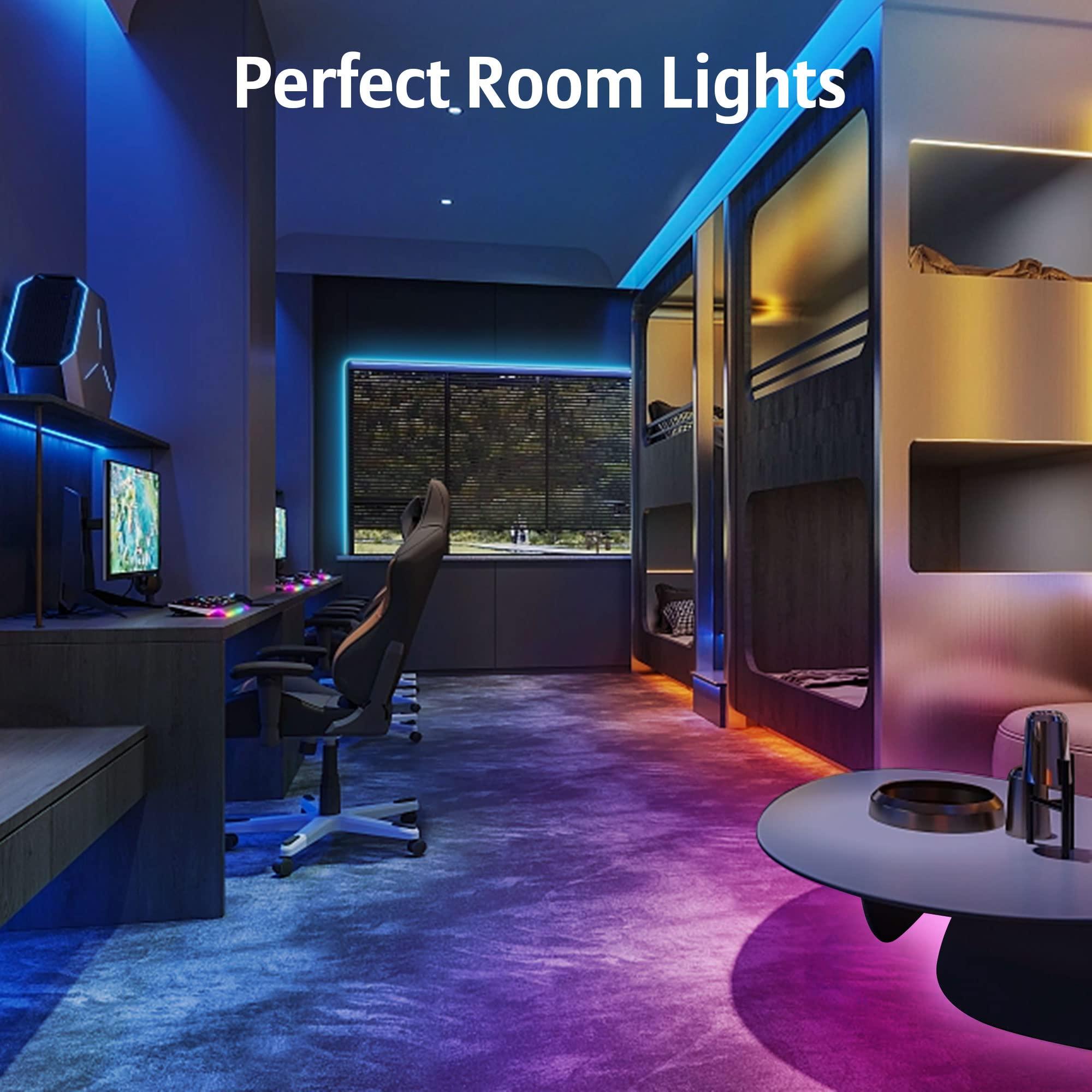 KEELIXIN 65.6ft LED Lights for Bedroom, Music Sync RGB LED Strip Lights with APP & Remote Control, Luces LED para Cuarto, Bluetooth LED Lights for Room, Home Decoration - Image 5