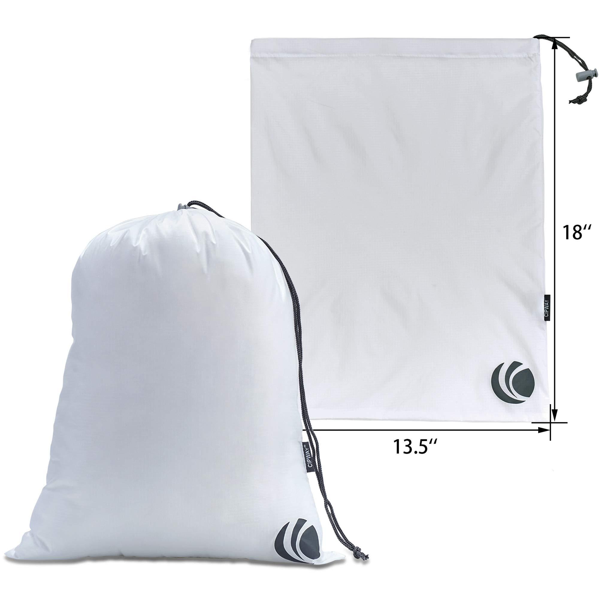 Cipway - 5 Set Compression Packing Cubes for Travel, Ultralight Packing Organizers for Luggage Suitcase & Backpack (White), L - Image 5