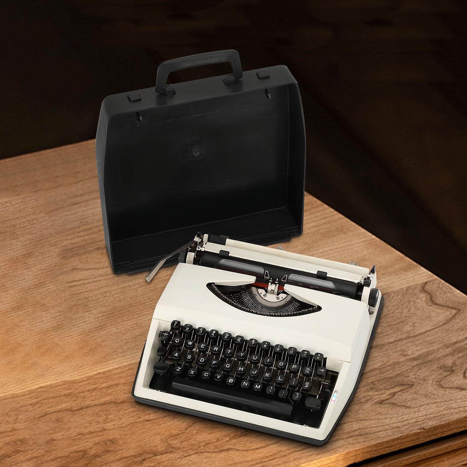 FQEXNFW Retro Style Manual Typewriter,Manual Traditional Typewriter,Classic Word Processor,Unable to Type,for Vintage Atmosphere Furnishings,Home,Window,Bookstore Furnishings Old Objects - Image 8