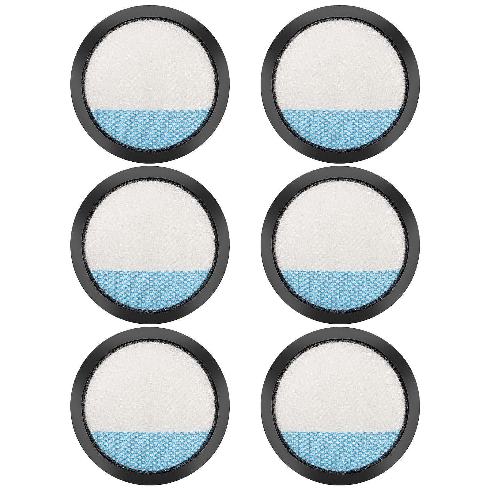 Kaulolado 18V ONE + Cordless Pet Stick Vacuum Filter for Ryobi, PCL720, PBLSV716, PBLSV717 Stick Vacuum, Reusable Washable Filters, Compare to Part A32SV720N, 6 Pack