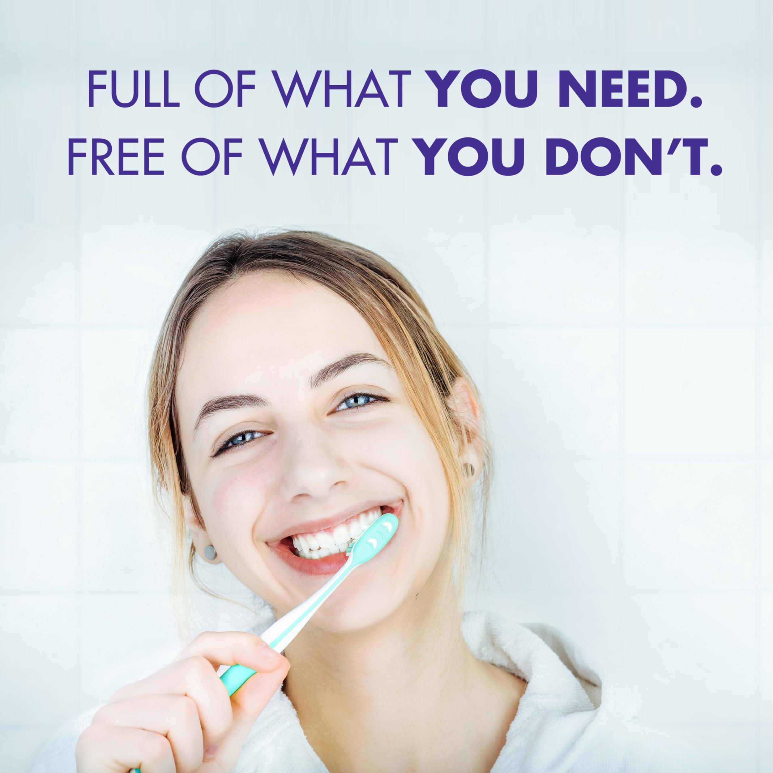 ARM & HAMMER Essentials Whiten & Strengthen Fluoride Toothpaste-4 Pack of 4.3oz Tubes, Fresh Mint- 100% Natural Baking Soda- Fluoride Toothpaste - Image 5