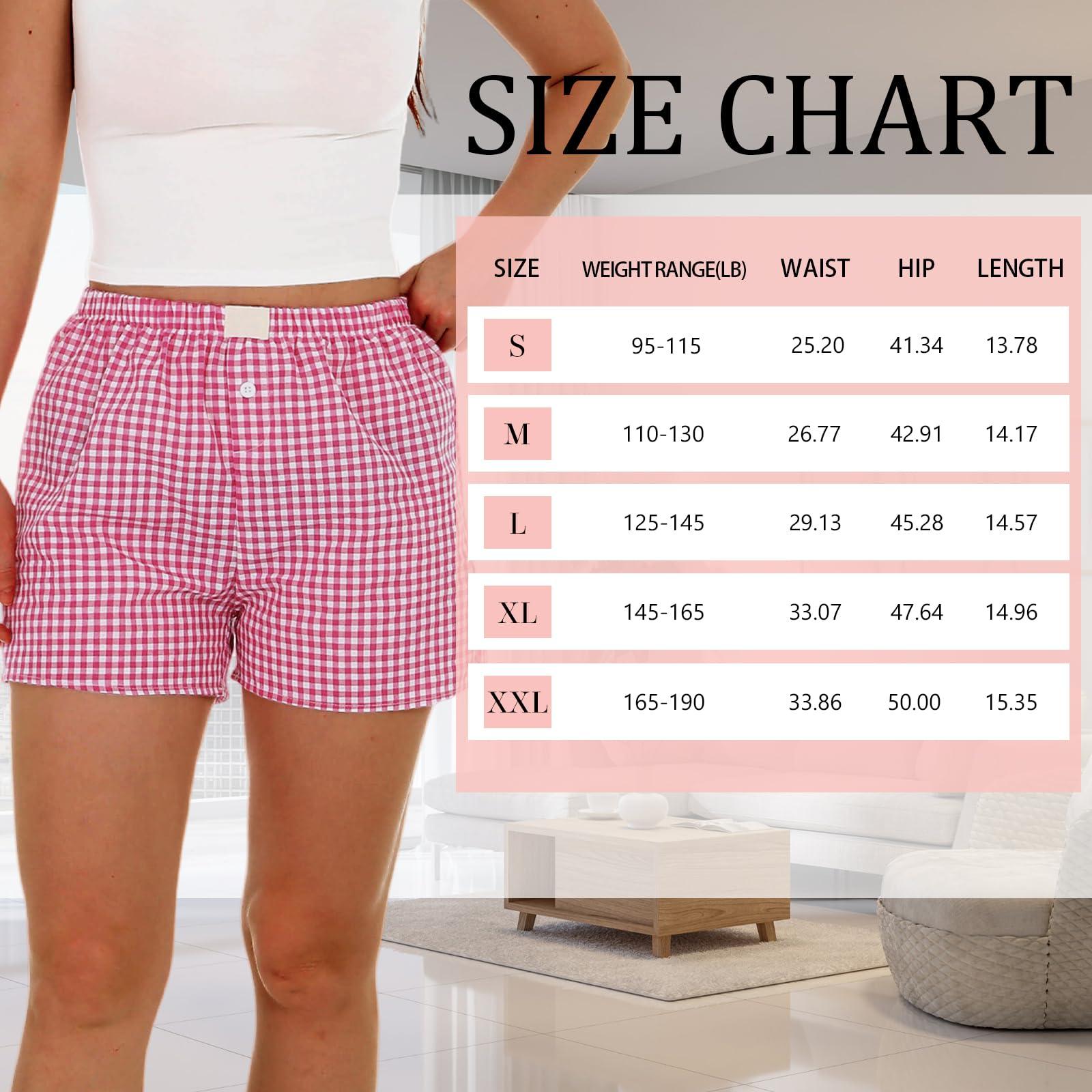 Bunnycool 3 Pack Women's Boxer Shorts, Casual Summer Pajama Gingham Shorts Sleep Plaid Pants Lounge Y2k Beach Bottoms 2025 - Image 7