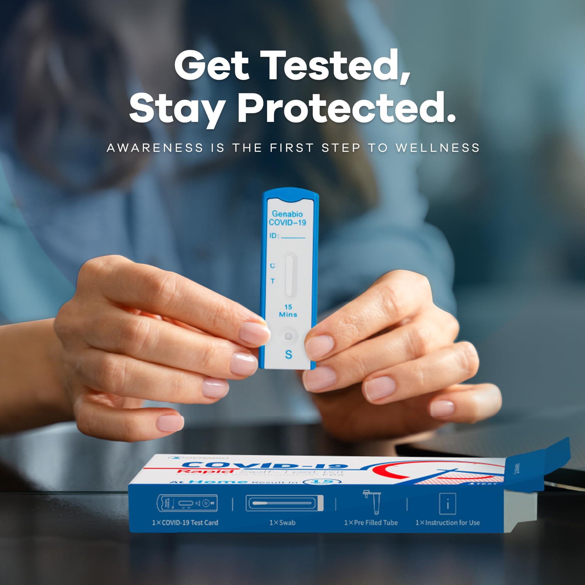 Genabio COVID-19 Antigen Rapid Self-Test Kit (5 Pack) – FDA EUA Authorized | 15 Min at-Home Results | FSA/HSA Reimbursable | OTC Nasal Swab | Easy Self-Test | (1 Pack, 5 Tests) - Image 5