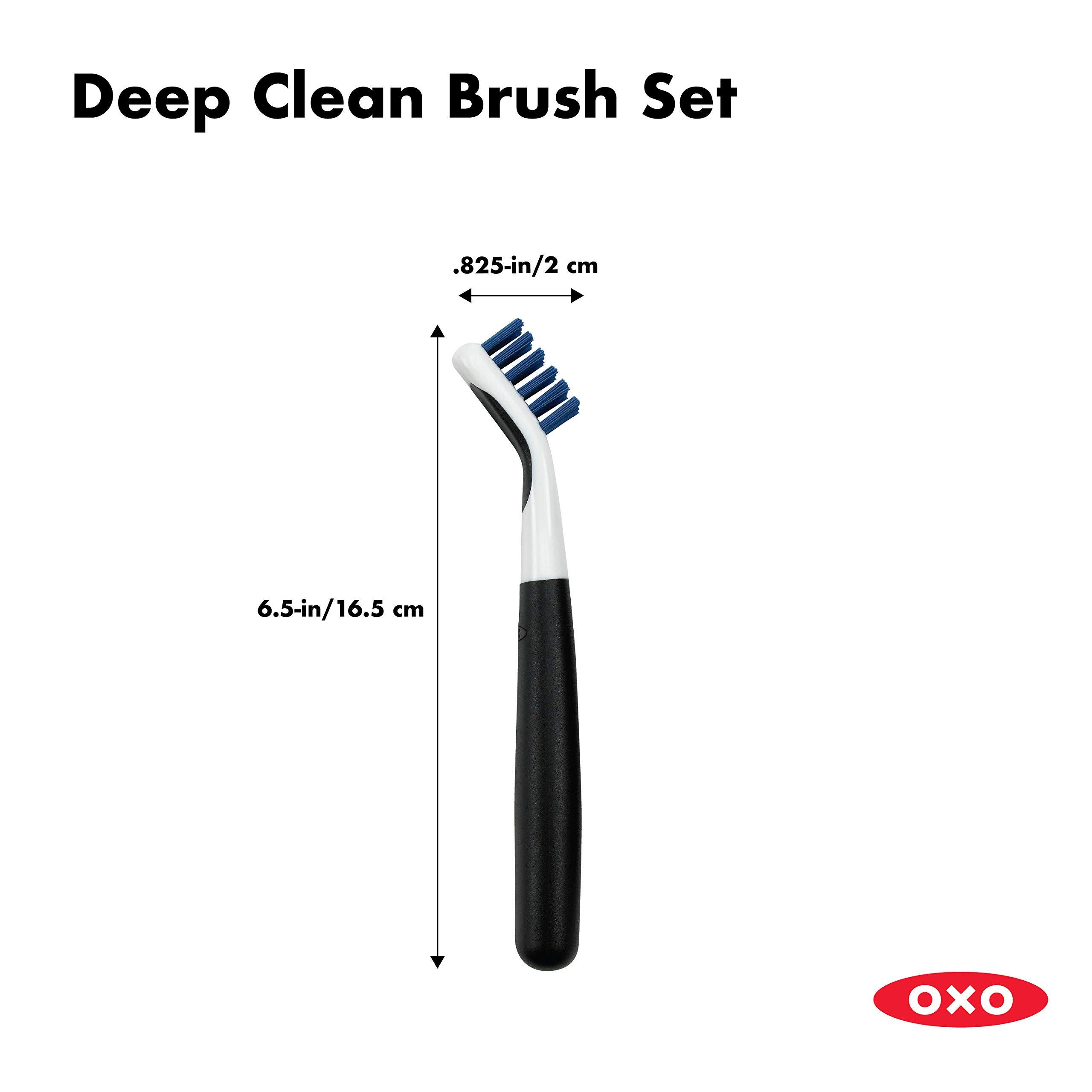 OXO Good Grips Deep Clean Brush Set, Blue - Image 2