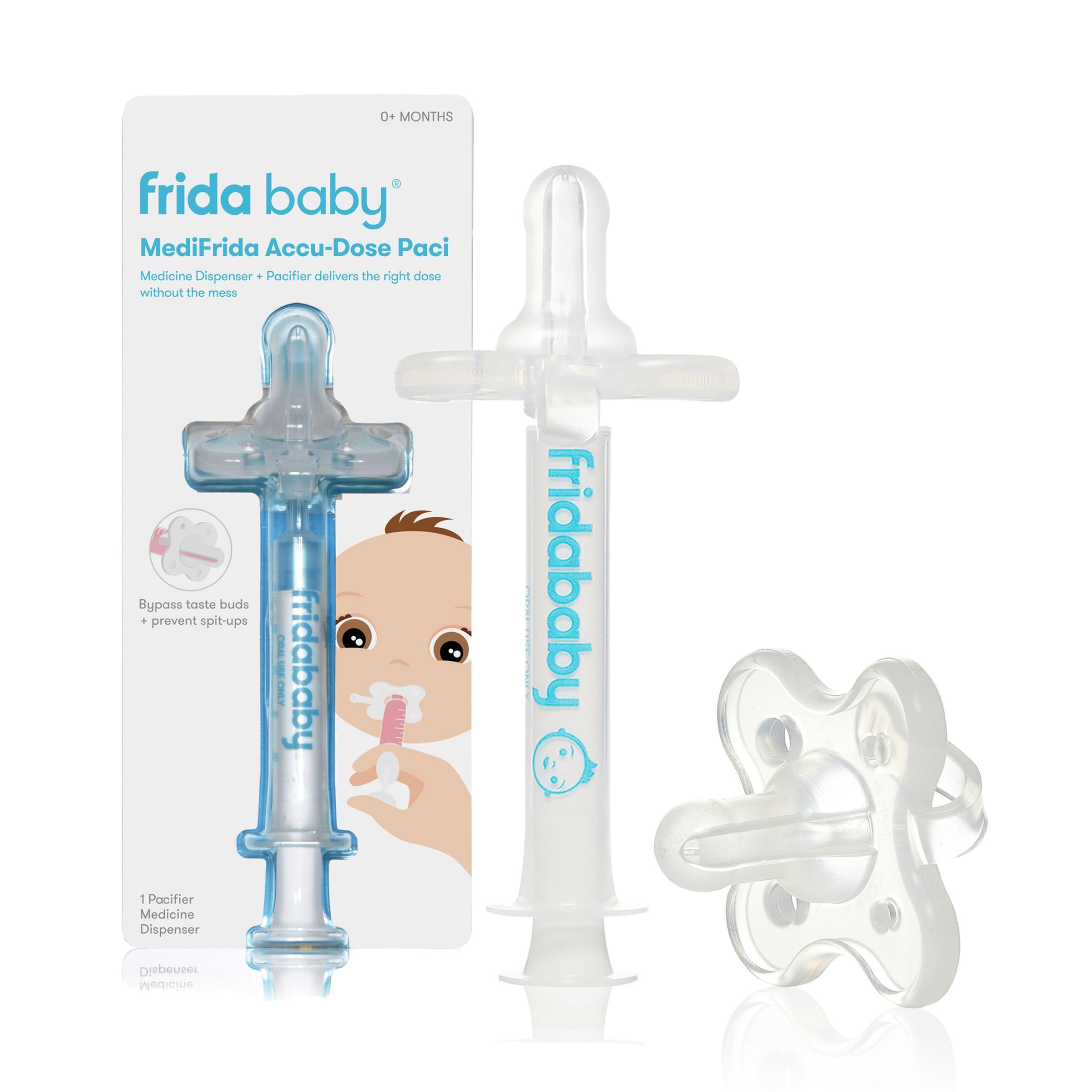 Frida Baby Medicine Pacifier Syringe, Accu-Dose Paci, Medi Frida Dispenser for Mess & Fuss Free Use, Made in USA - Image 1