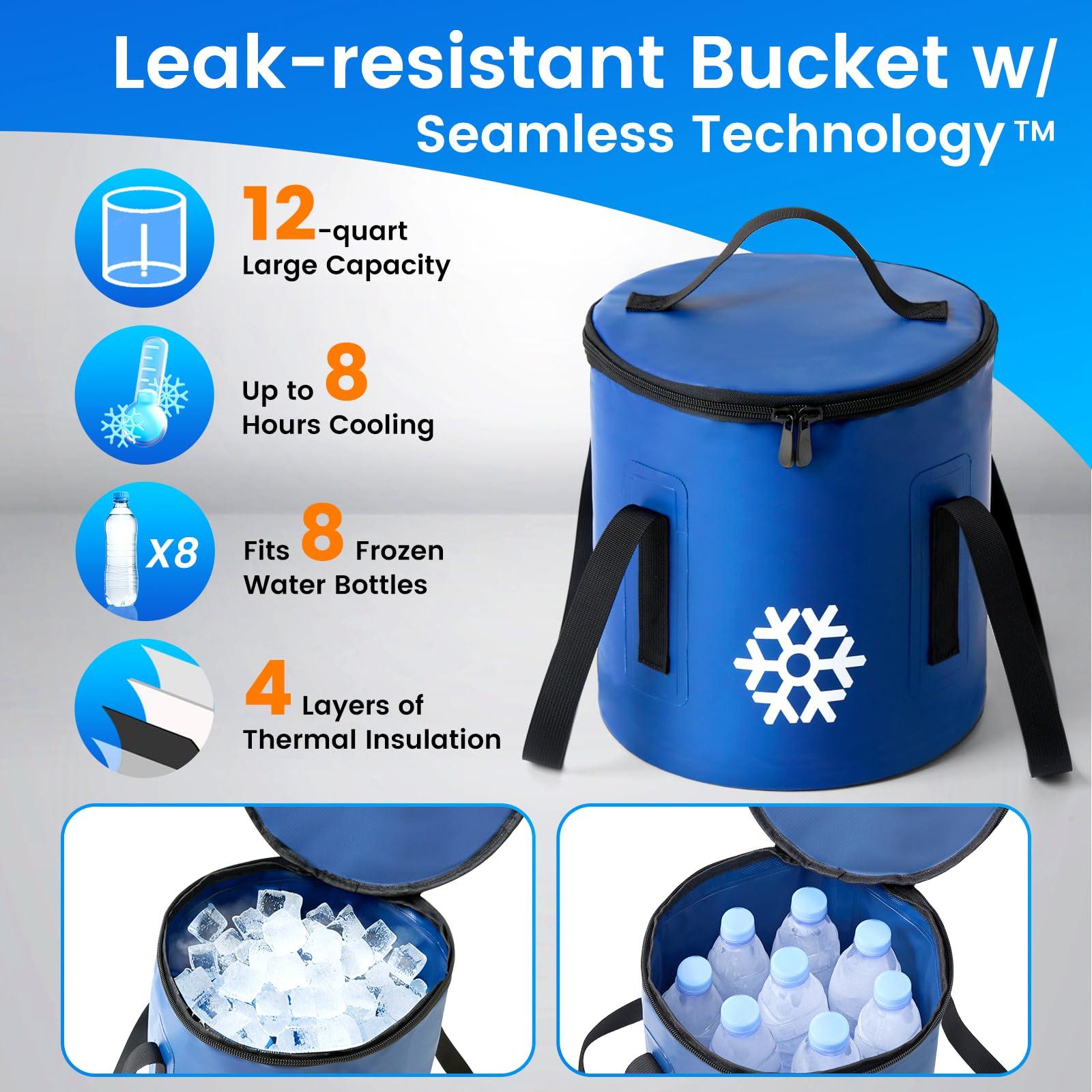 GALINAND Cold Therapy Machine, Ice Machine for Knee Care After-Surgery, Knee Replacement Recovery Equipment Aids Pack, Cryotherapy System w/Compression Wrap Pad for Ankle, Foot, ACL Relief - Image 5
