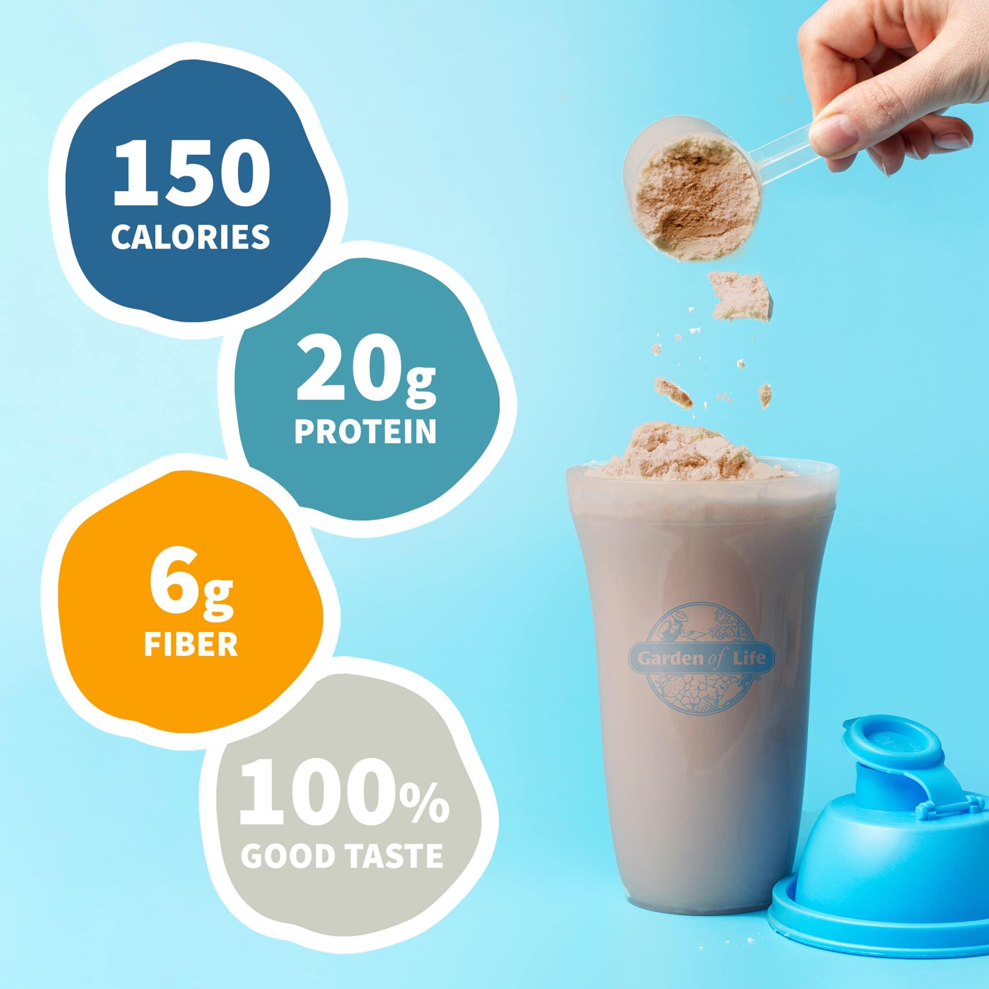 Garden of Life Meal Replacement Shakes, Vegan Raw Organic Protein Powder, Chocolate Protein Powder with Plant Based Pea Protein, Sprouts, Greens, Probiotics, Dairy Free 28 Servings - Image 3