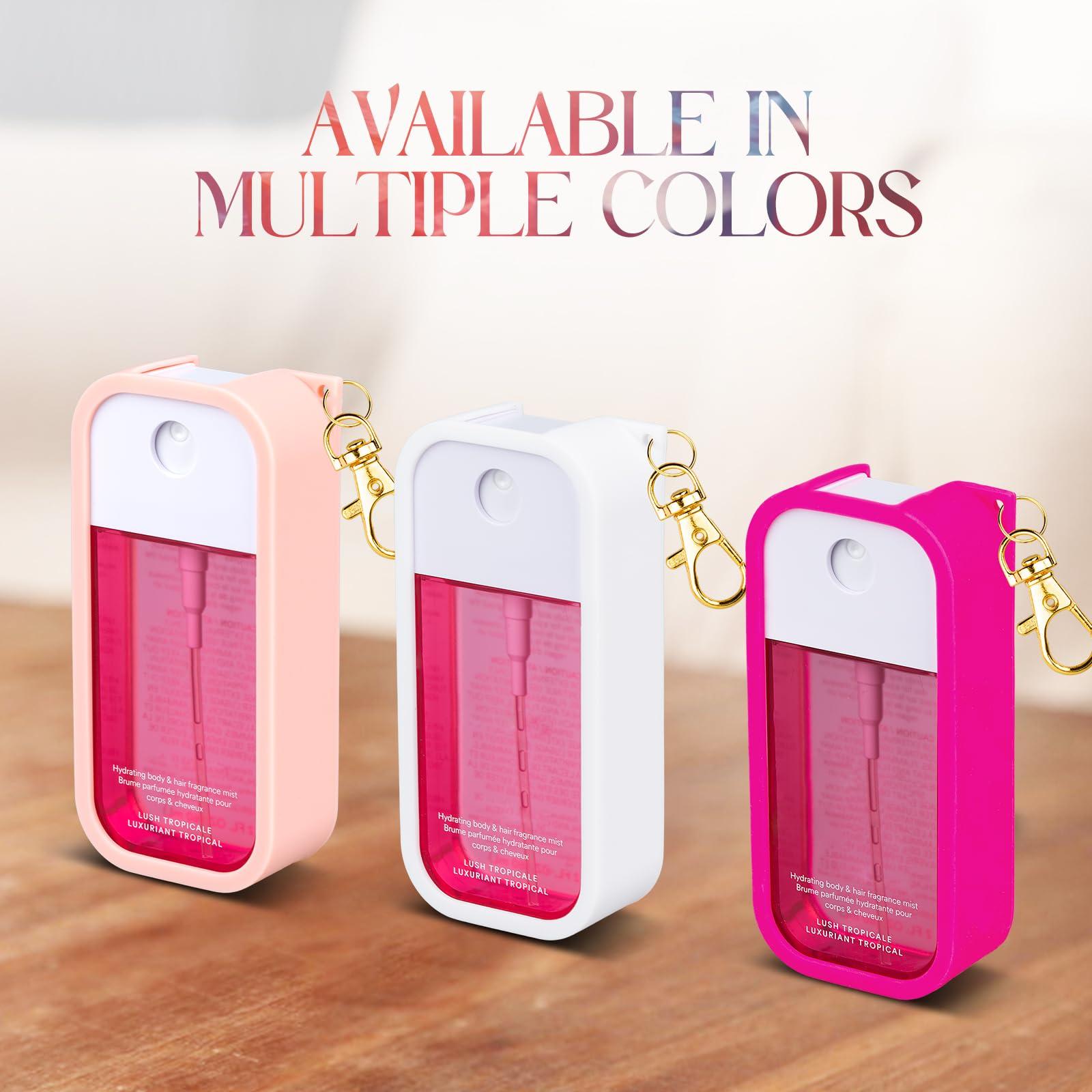 VANEST Silicone Case Compatible with Touchland Travel Size Body Mist 2 FL. OZ., Protective Case with Keychain - Image 2