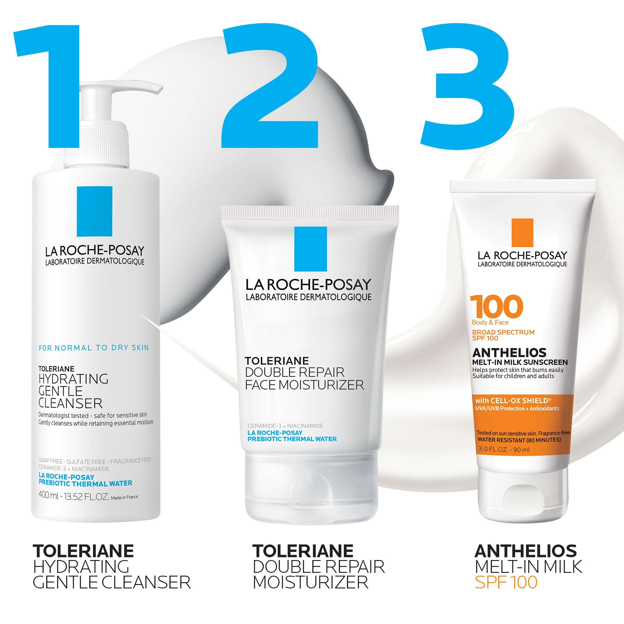 La Roche-Posay Anthelios Melt-In Milk Sunscreen SPF 100, Sunscreen For Body & Face, Broad Spectrum SPF + Antioxidants, Oil Free, For Sun Sensitive Skin, Oxybenzone Free - Image 6