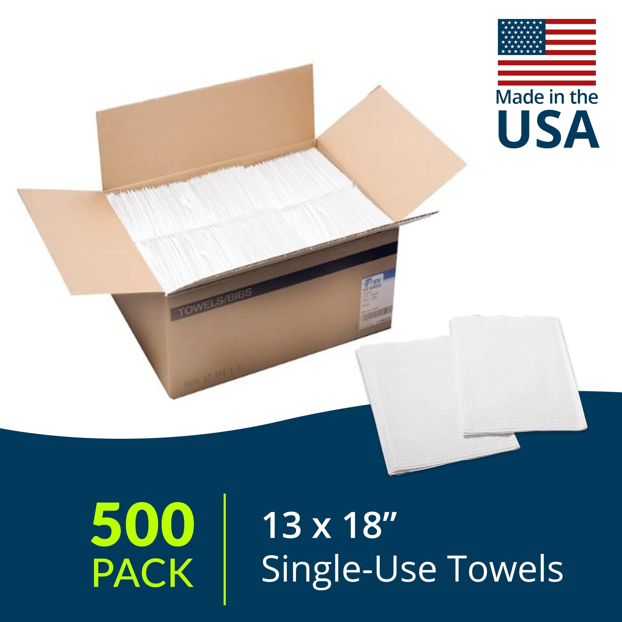 Avalon Papers Professional Towels, White, 13" x 18" (Pack of 500) - Waffle Embossed - 3-Ply Tissue - Dental Consumables (1001A) - Image 2