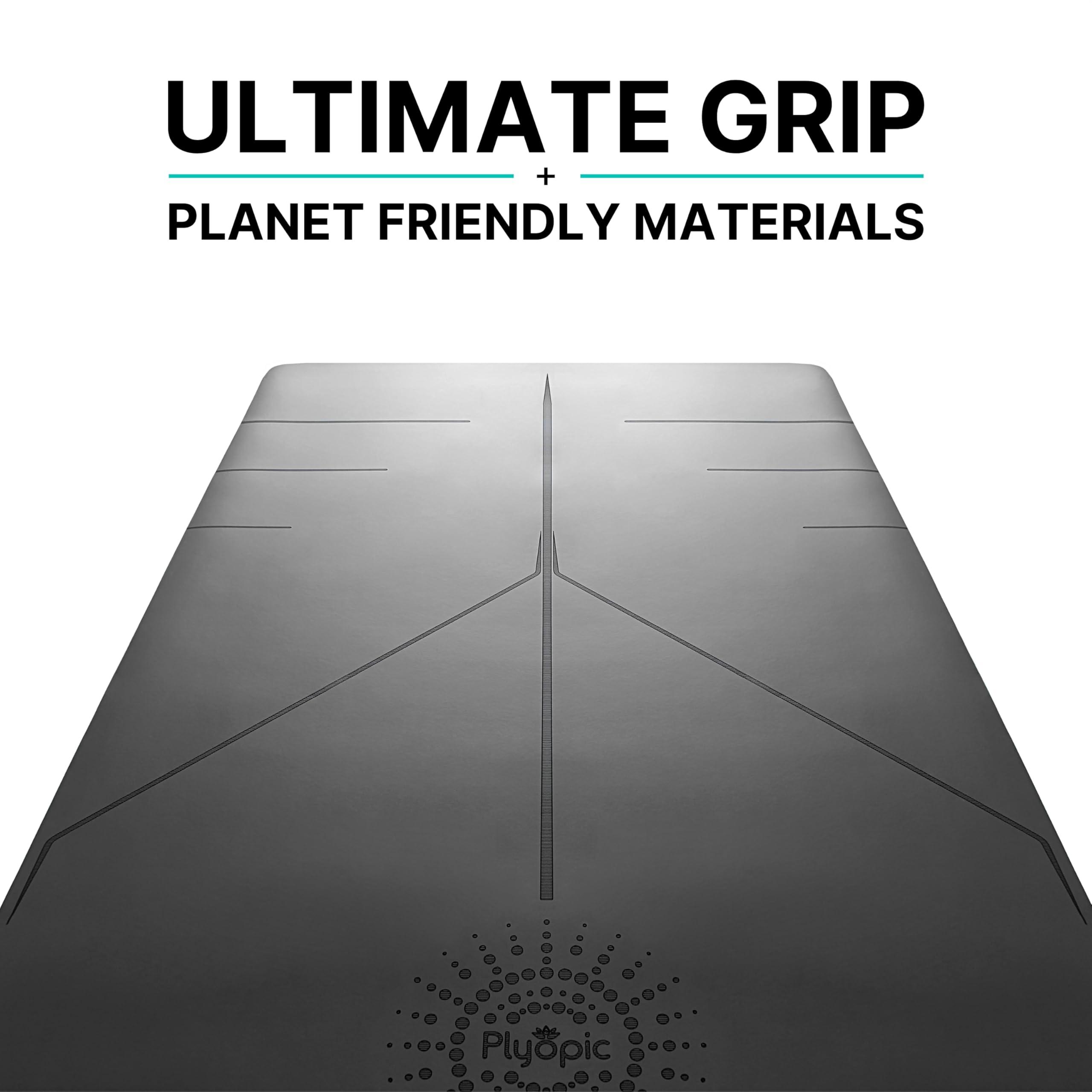 Plyopic. Ultra-Grip Pro Yoga Mat – EXTREME Non-Slip Performance - Dry Grip & Wet Grip - Alignment Lines - Comfortable & Sweat Resistant - For Yoga, Pilates, Exercise, Workout, Bikram & Hot Yoga - Image 7