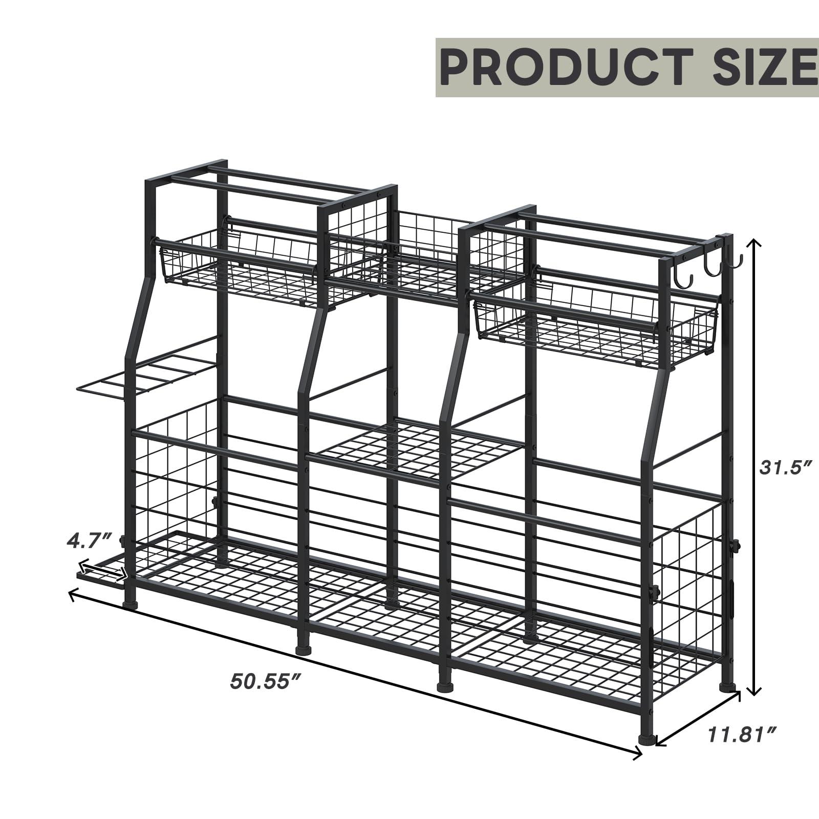 LUMAMU Small Garage Sports Equipment Organizer, Garage Ball Storage Rack, Garage Organizer System, Indoor/Outdoor Shelf Rack for Sports Gear - Image 3