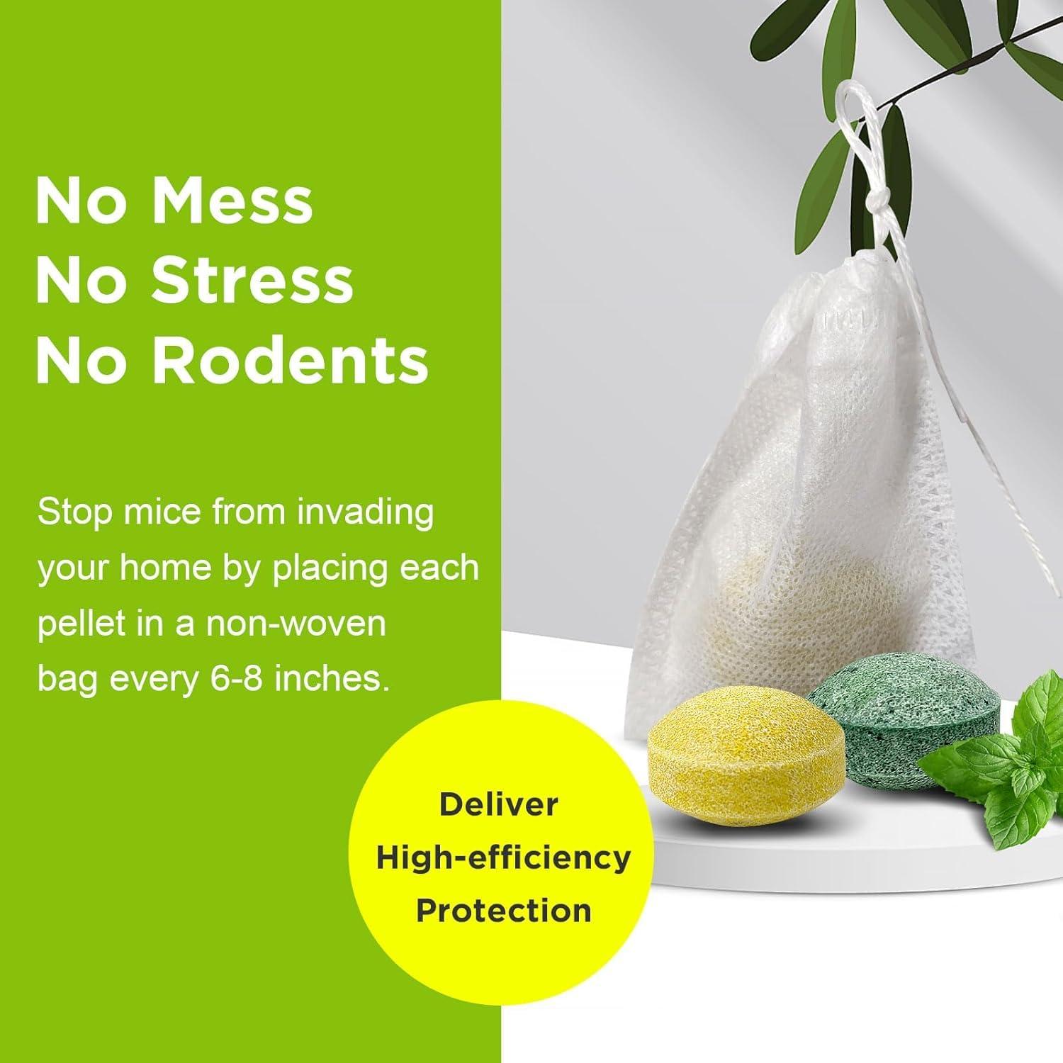Mouse Rodent Repellent Balls 10PCS, Mice Repellent Outdoor, Peppermint Oil Moth Balls for Indoor Outdoor Use, Natural Mothballs for Attic, Garage, Yard, Warehouse,Shed, Safe for Pets and Kids - Image 5
