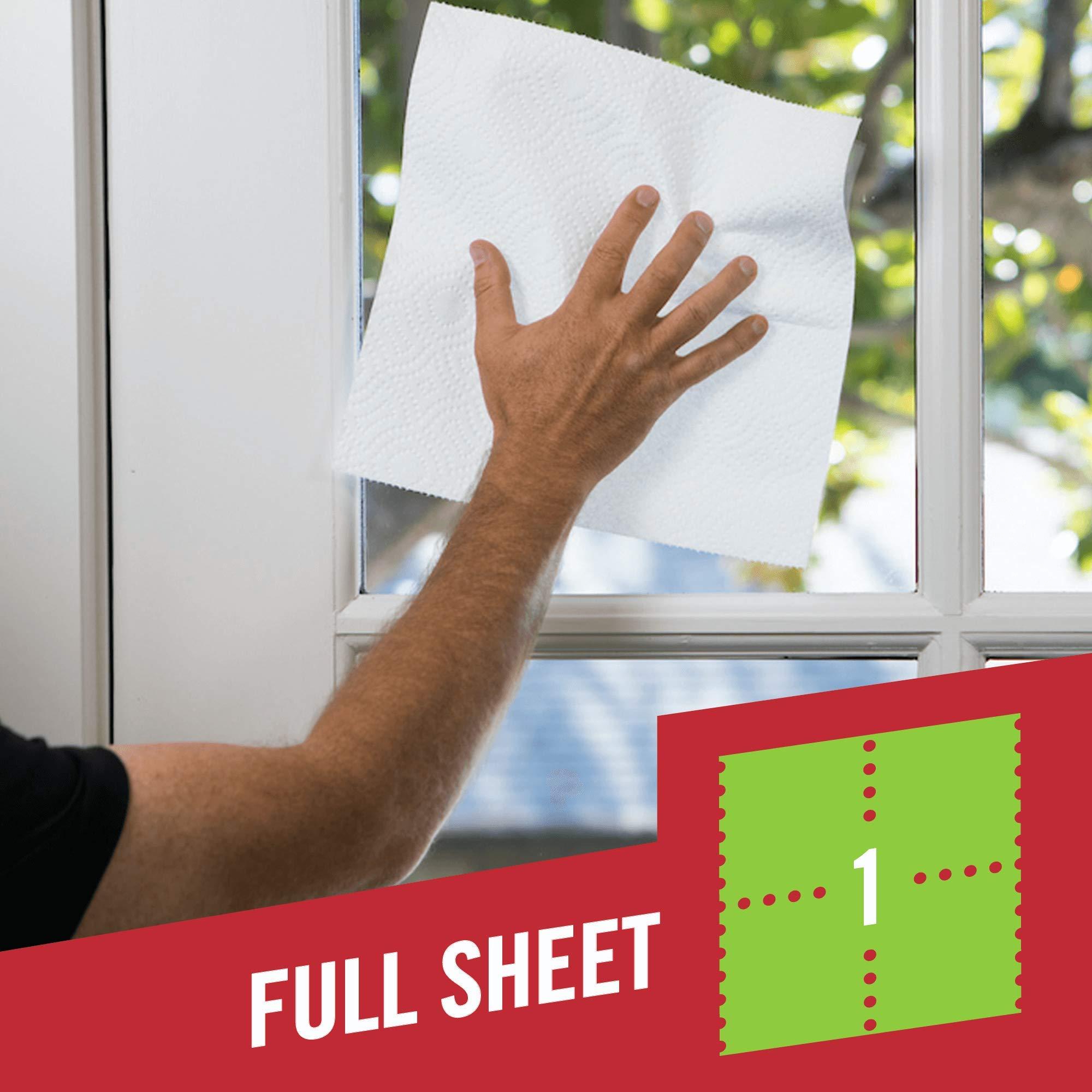 Brawny Flex Paper Towels, 8 Triple Rolls = 24 Regular Rolls, Tear-A-Square, 3 Sheet Size Options, Quarter Size Sheets - Image 7