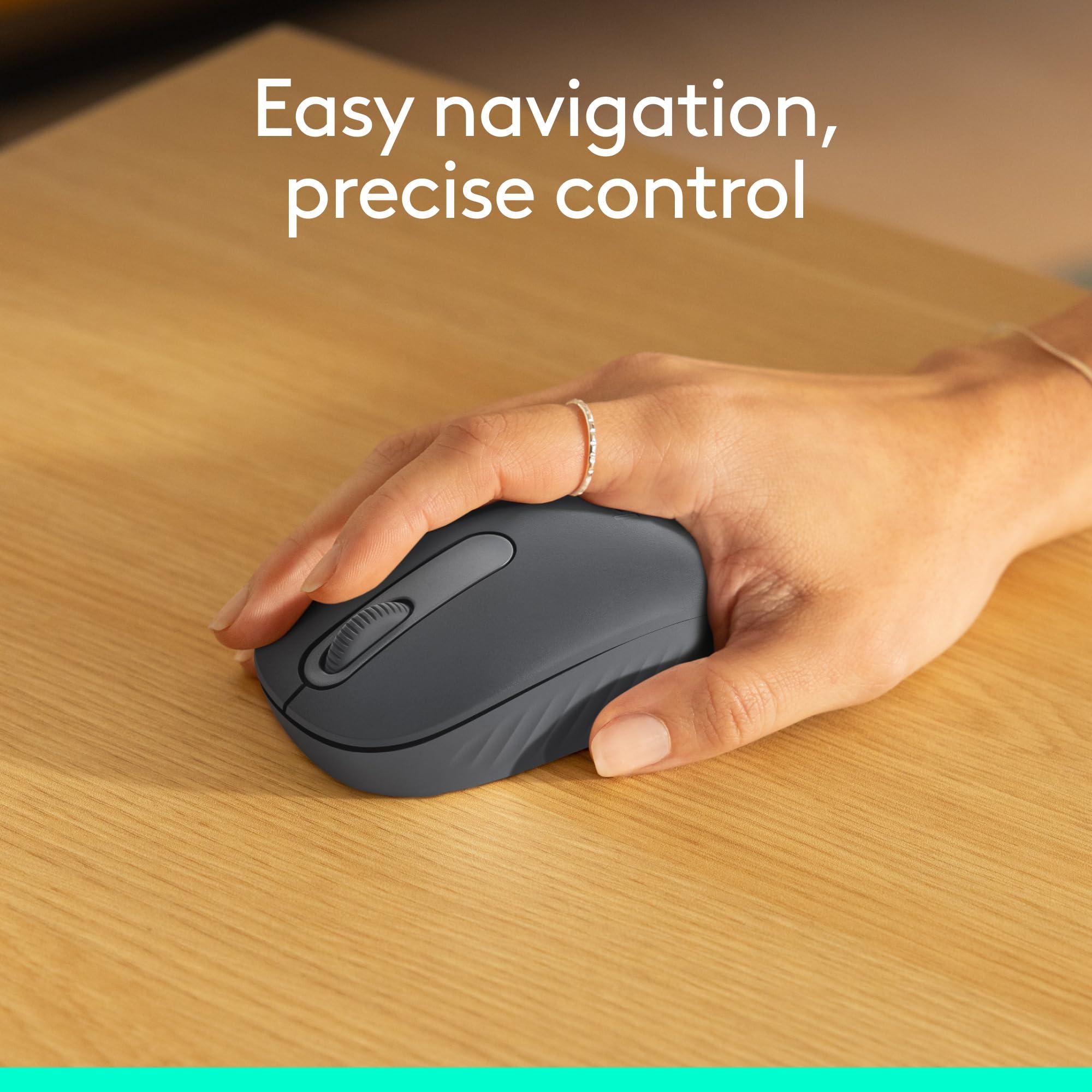 Logitech M196 Bluetooth Wireless Mouse, Compact and Portable Mouse for Laptops, Tablets and More, 12-Month Battery, Smooth Tracking, Compatible with PC and Mac, Windows and macOS - Graphite - Image 5