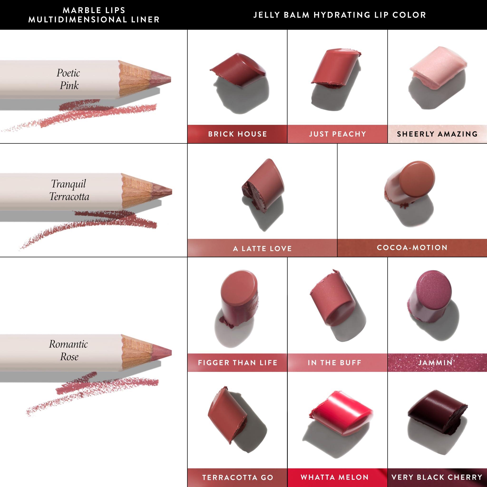LAURA GELLER NEW YORK Jelly Balm Moisturizing Tinted Lip Balm - In the Buff - Hydrating Vitamin E - Semi-Shine Finish - Image 7