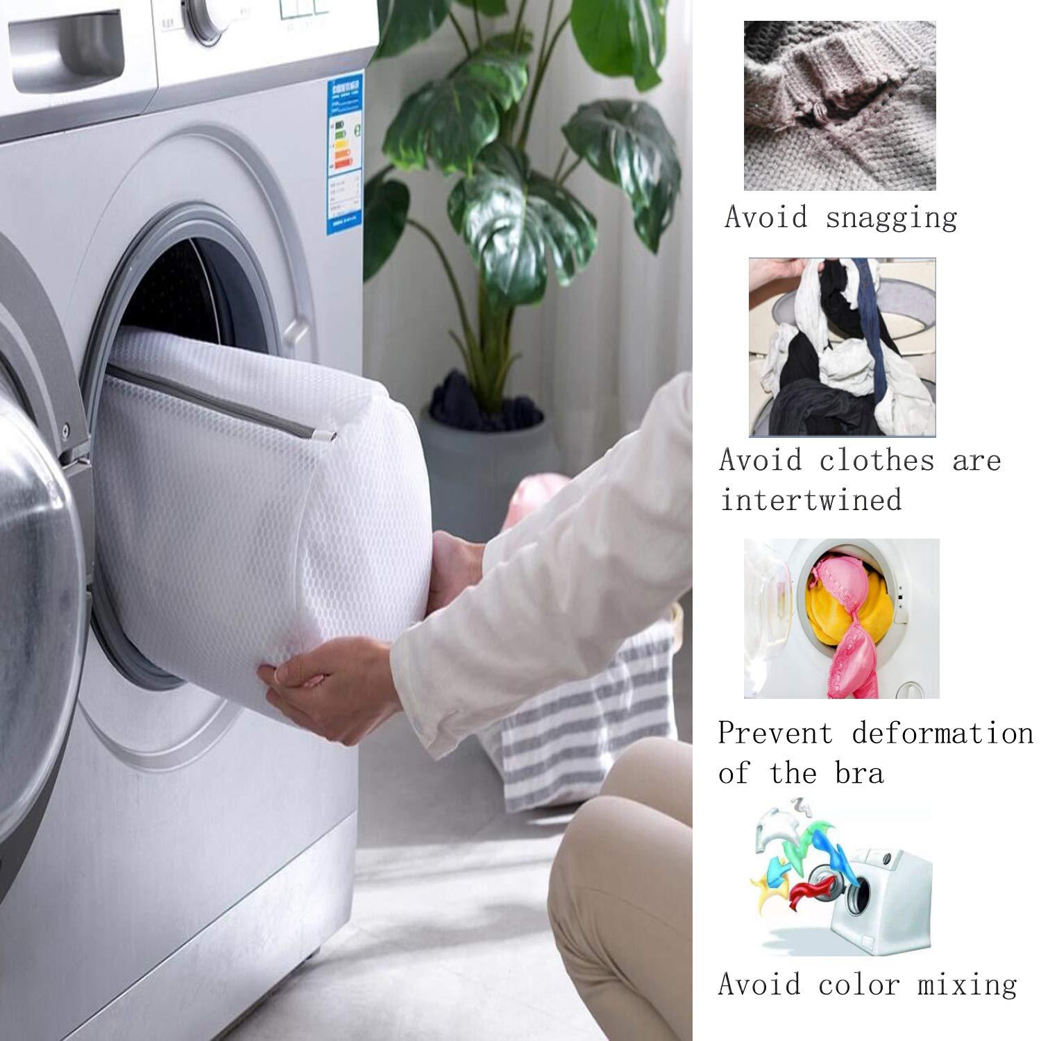 Habychoi Mesh Laundry Bags - 9pcs Premium Zippered Fine Mesh Laundry Bags Set, Delicate & Lingerie Washing Organizer - Image 6