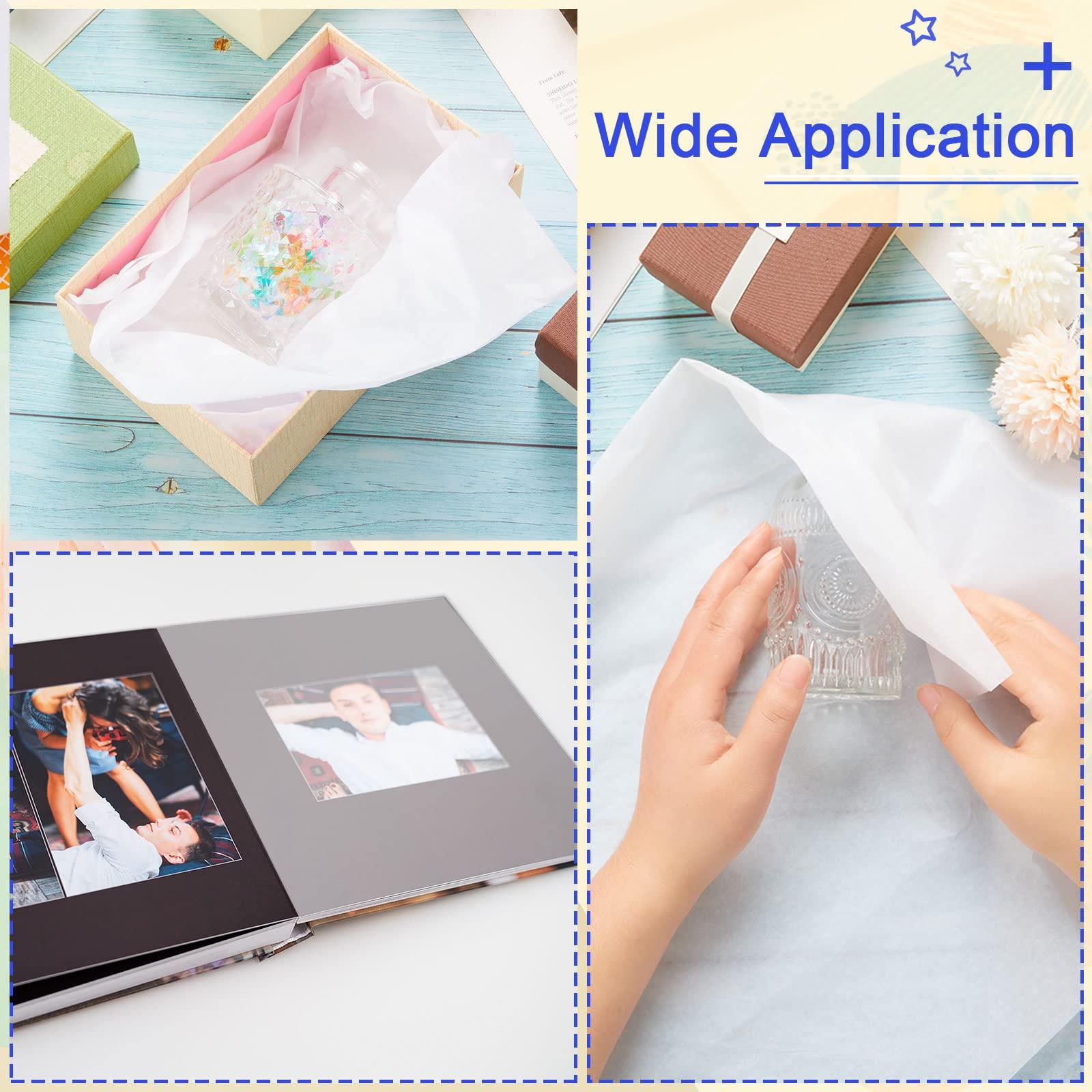 Gersoniel 100 Sheets 20 x 30 Inch No Acid Free White Archival Tissue Paper for Clothing Storage Unbuffered for Storing and Preserving Clothes Textiles Linens Present Wrap - Image 5