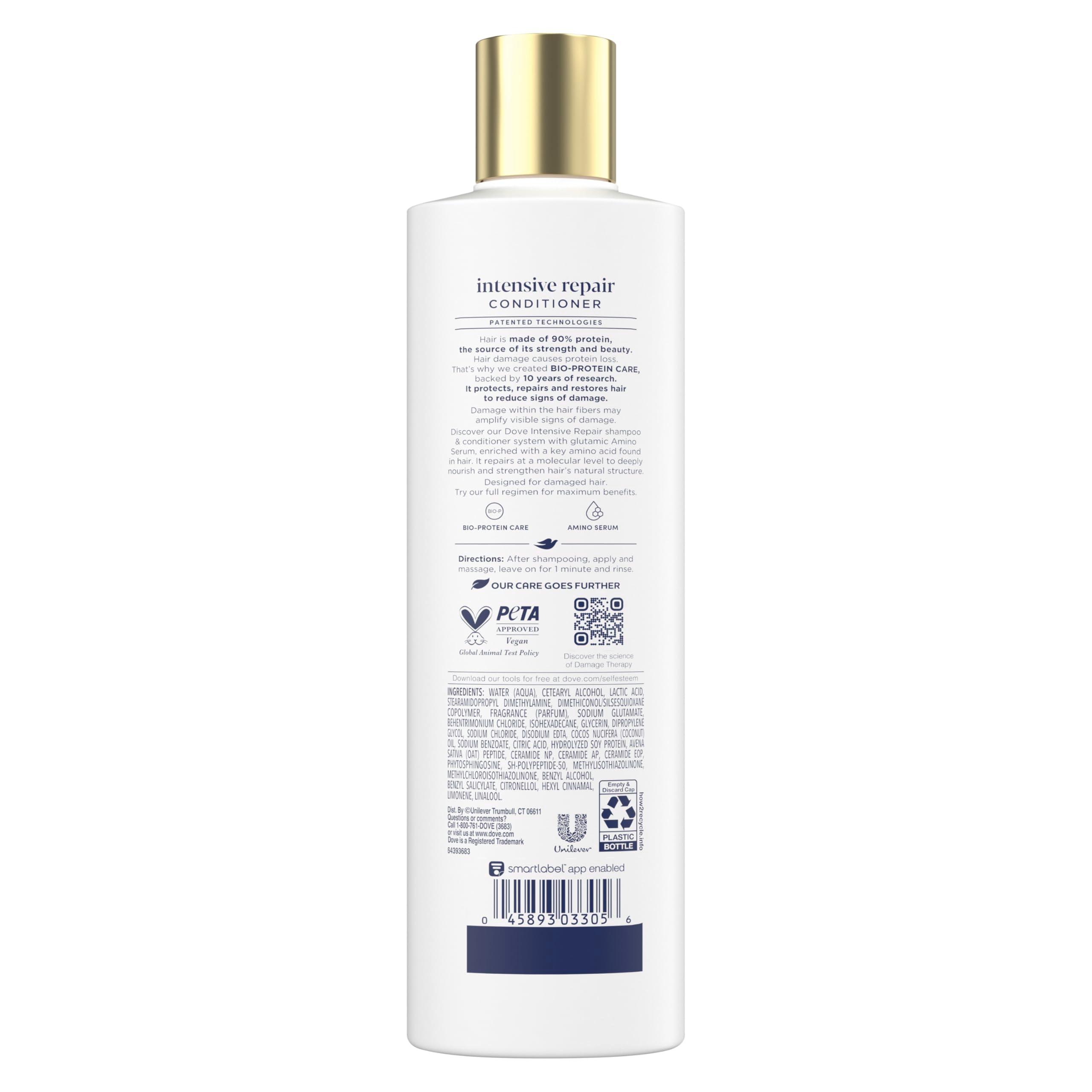 Dove Deep Hair Conditioner, 4 ct for Dry Hair, Intensive Repair, 12 oz - Image 2
